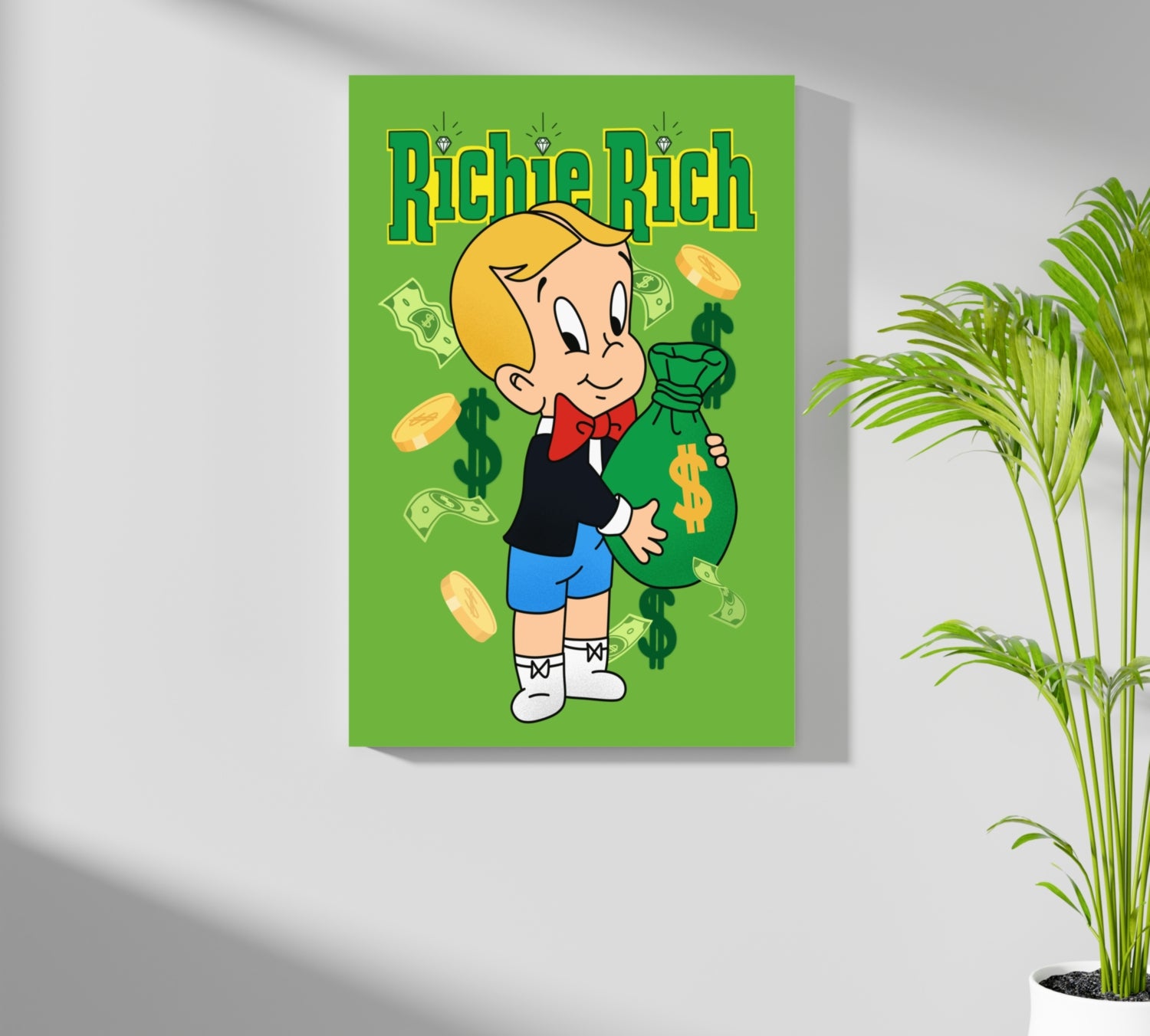 Richie Rich Aluminum Print.