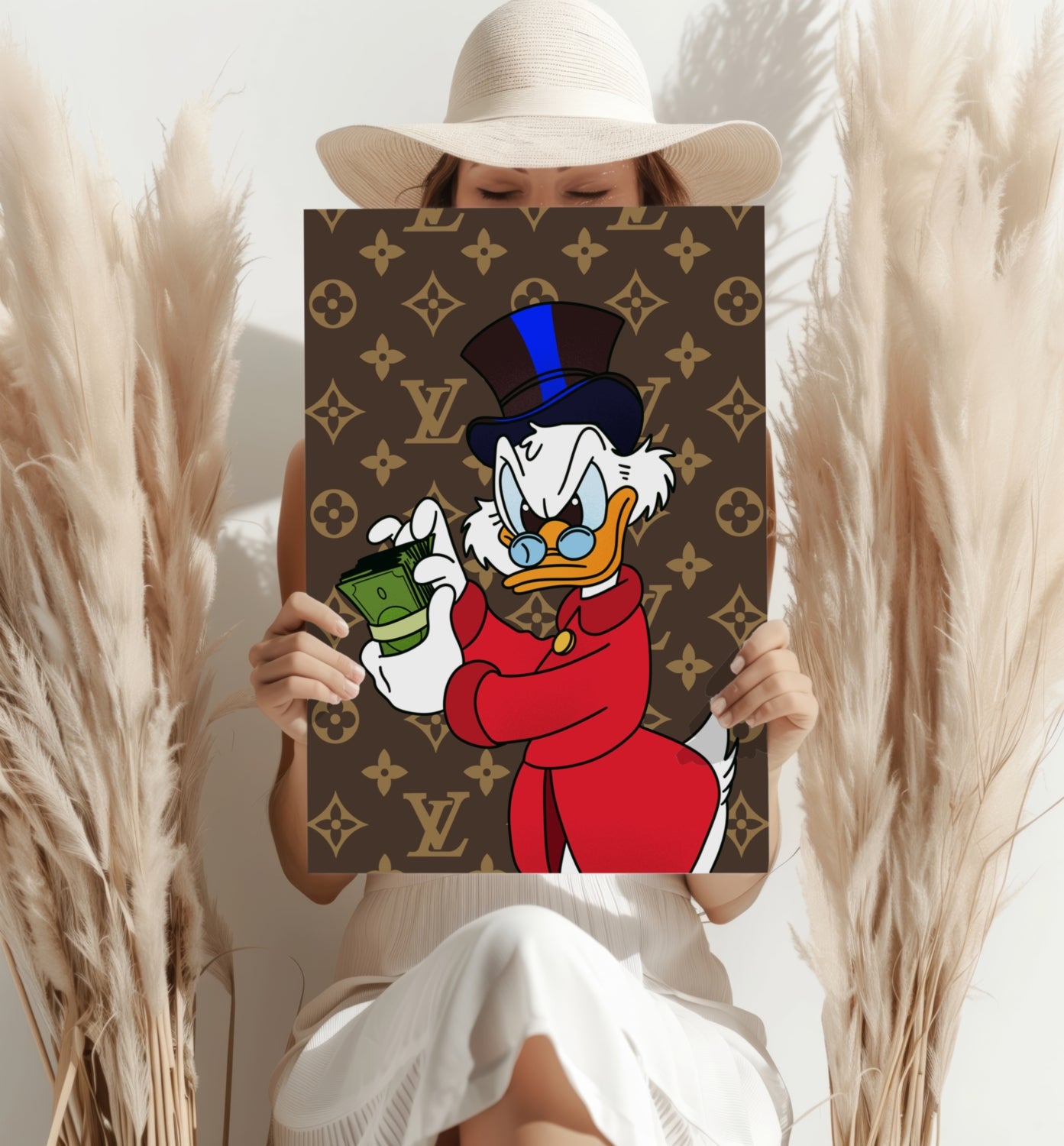 Duck The Rich Aluminum Print.