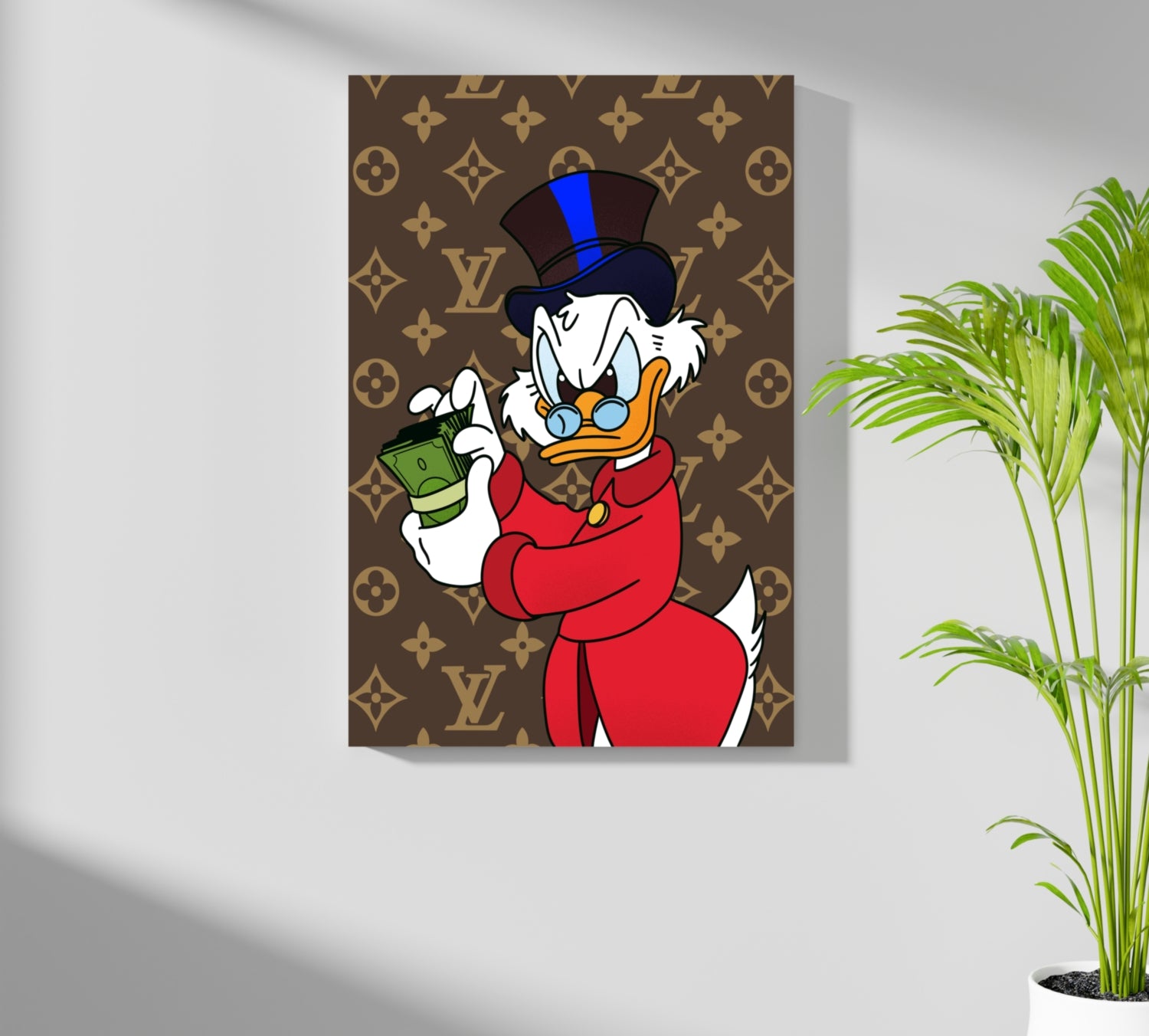 Duck The Rich Aluminum Print.