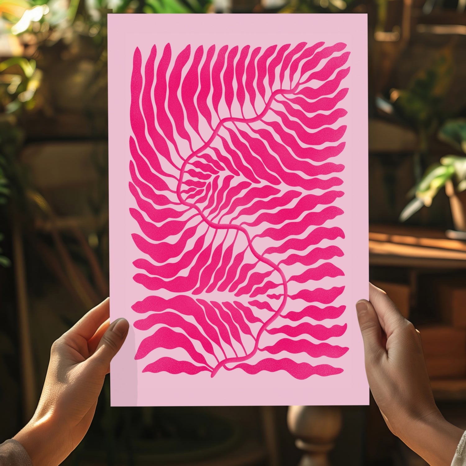 Abstract Flower Aluminum Print.