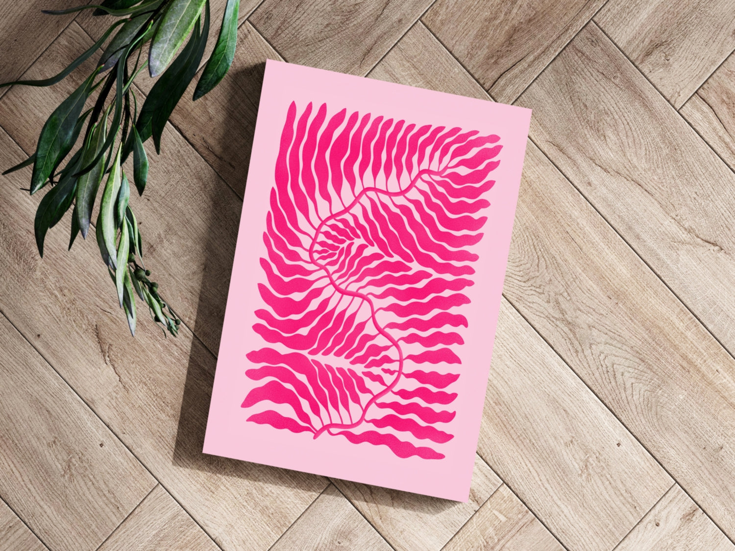 Abstract Flower Aluminum Print.