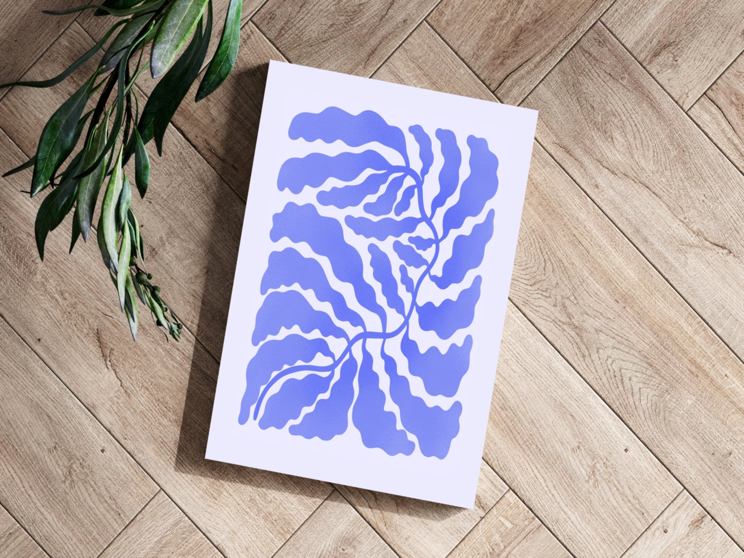 Abstract Flower Aluminum Print.