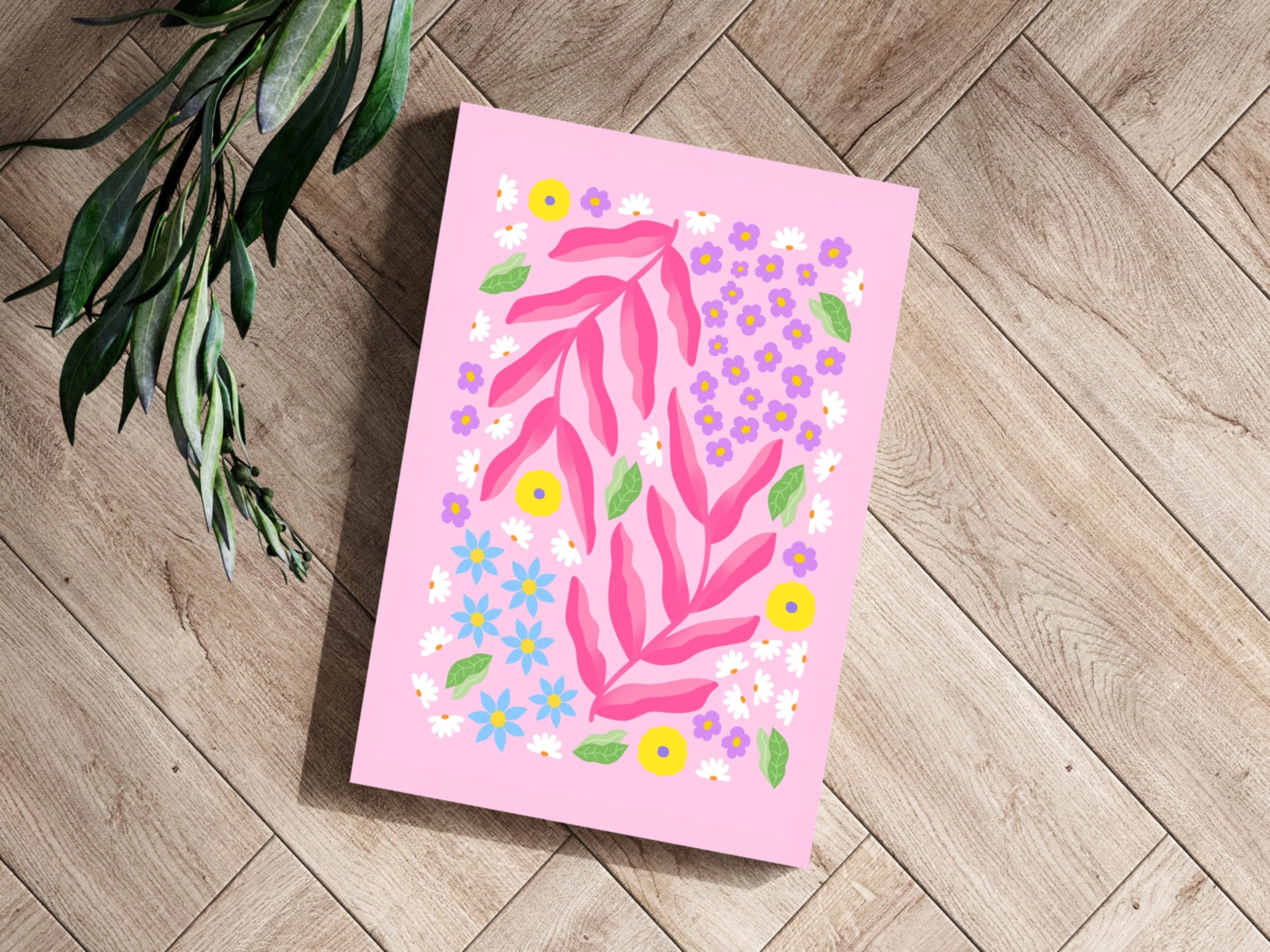 Abstract Flower Aluminum Print.