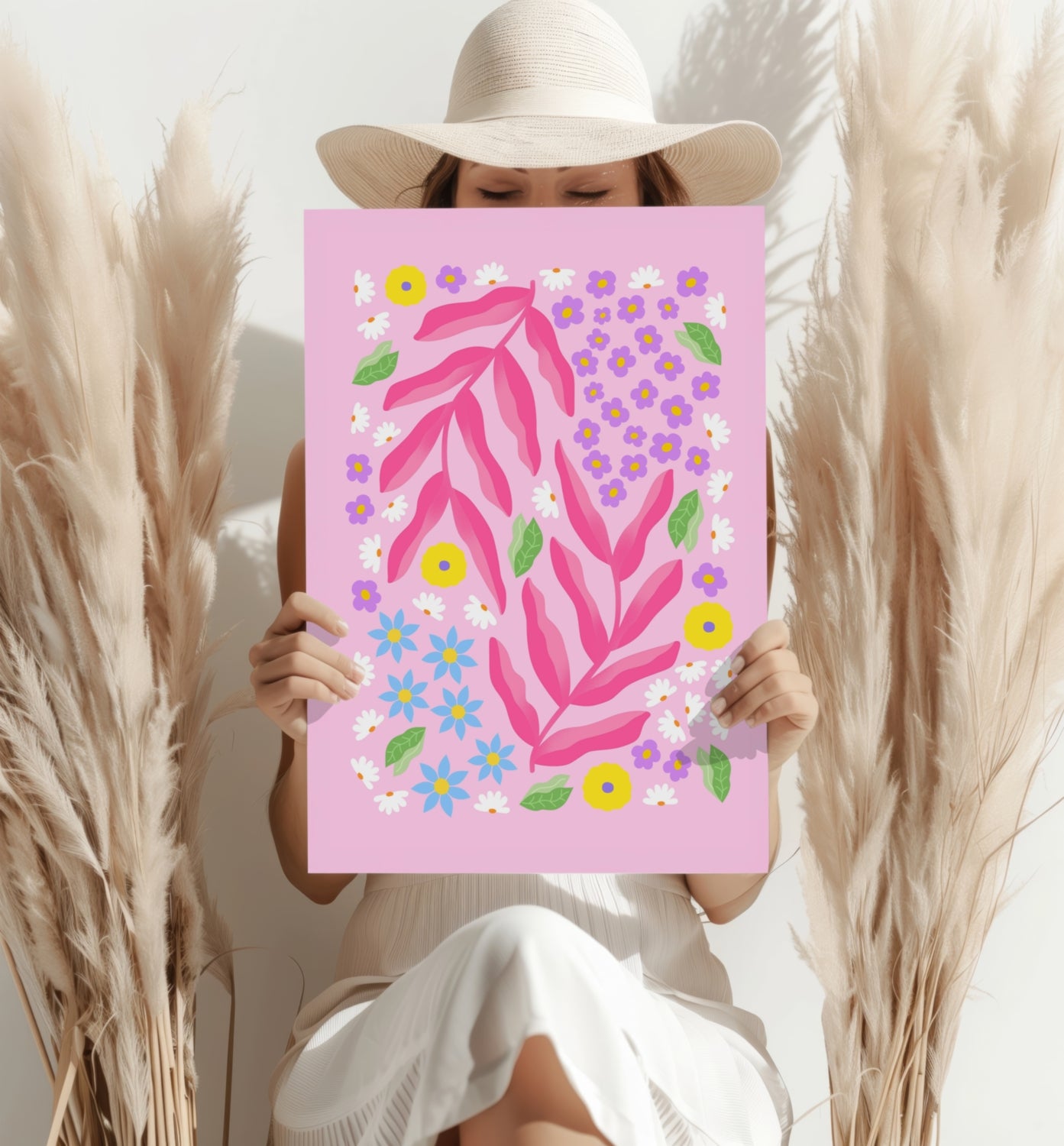 Abstract Flower Aluminum Print.