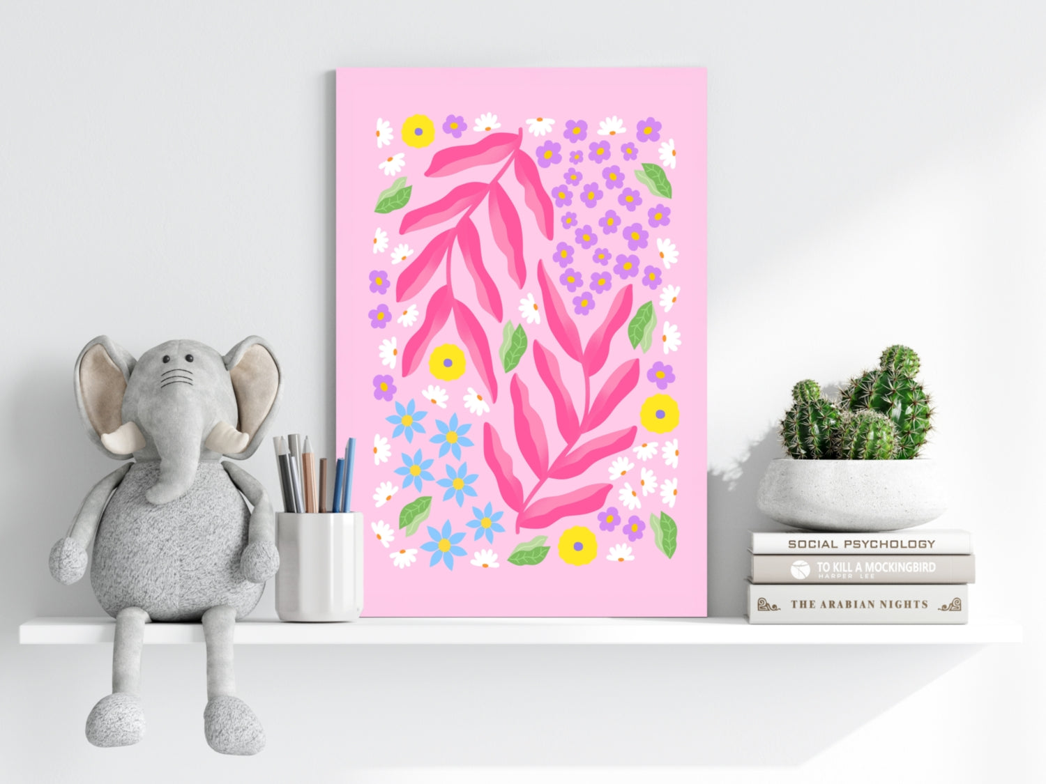 Abstract Flower Aluminum Print.