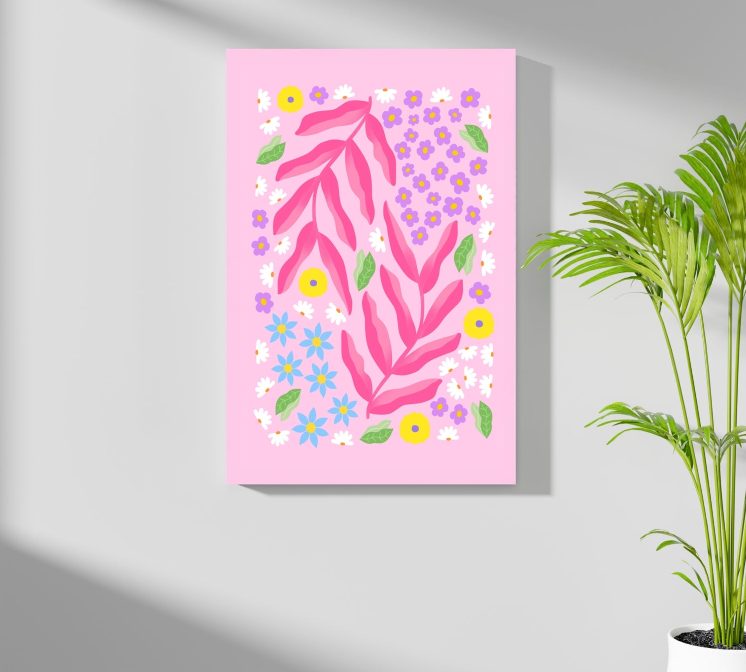 Abstract Flower Aluminum Print.