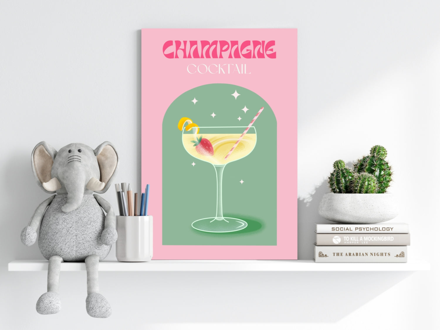 Champagne Aluminum Print.