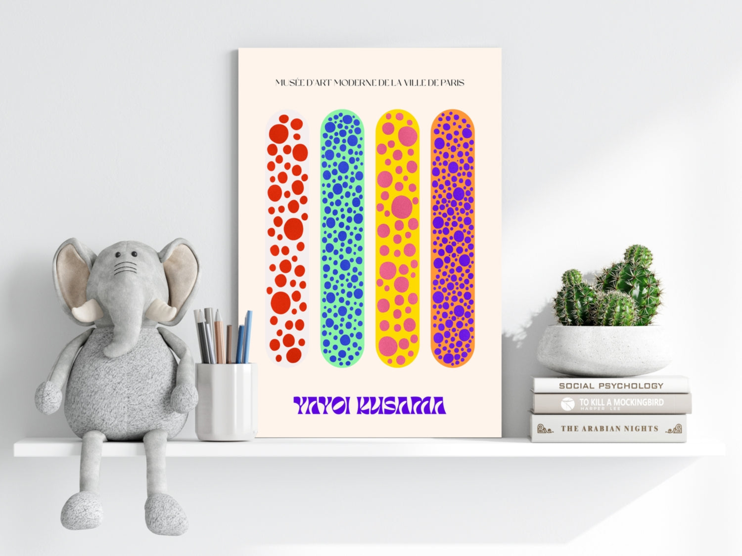 Yayoi Kusama Aluminum Print.