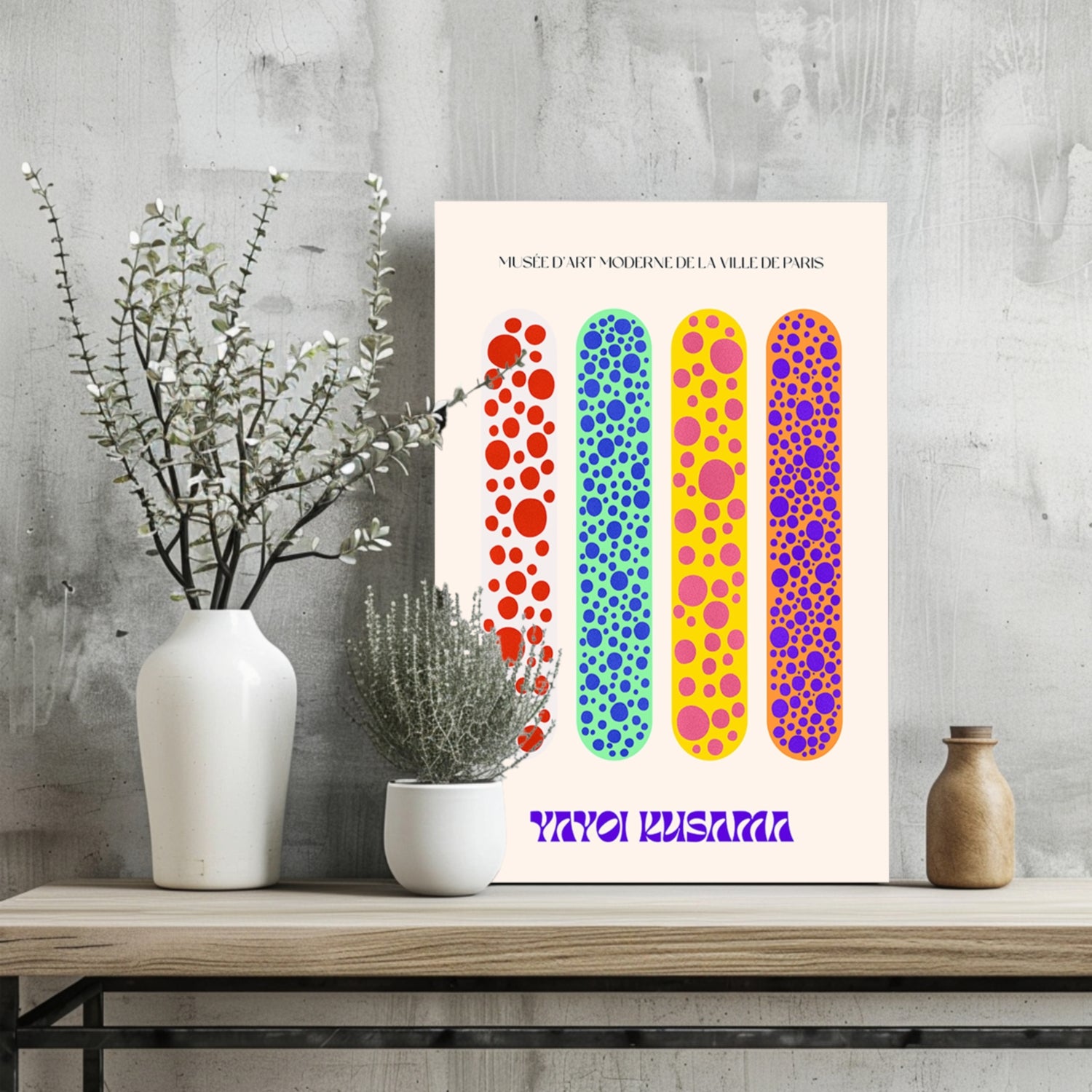 Yayoi Kusama Aluminum Print.