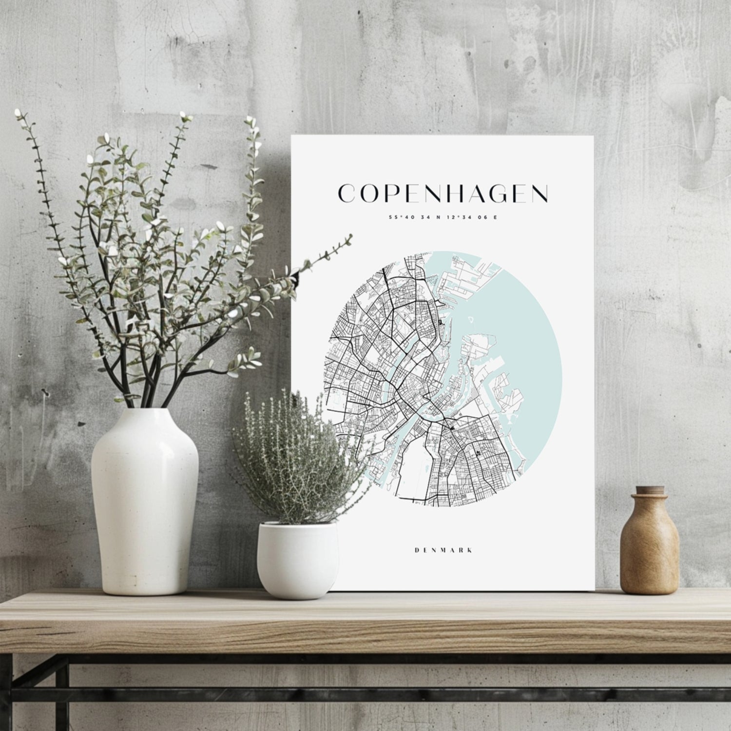 Copenhagen V2 Aluminum Print.