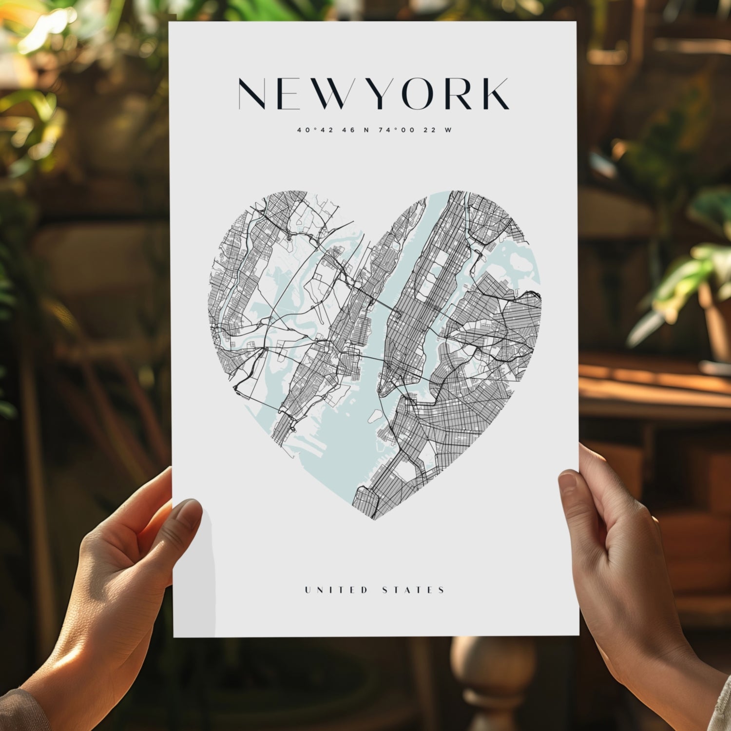 New York V1 Aluminum Print.