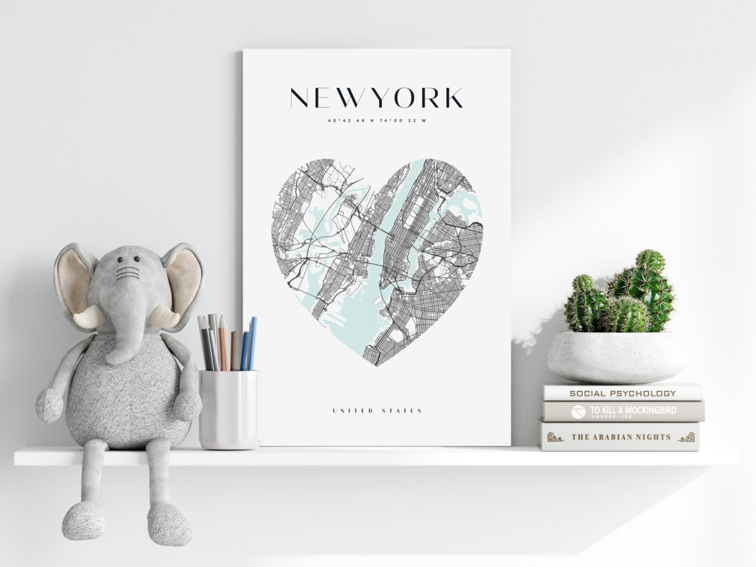 New York V1 Aluminum Print.