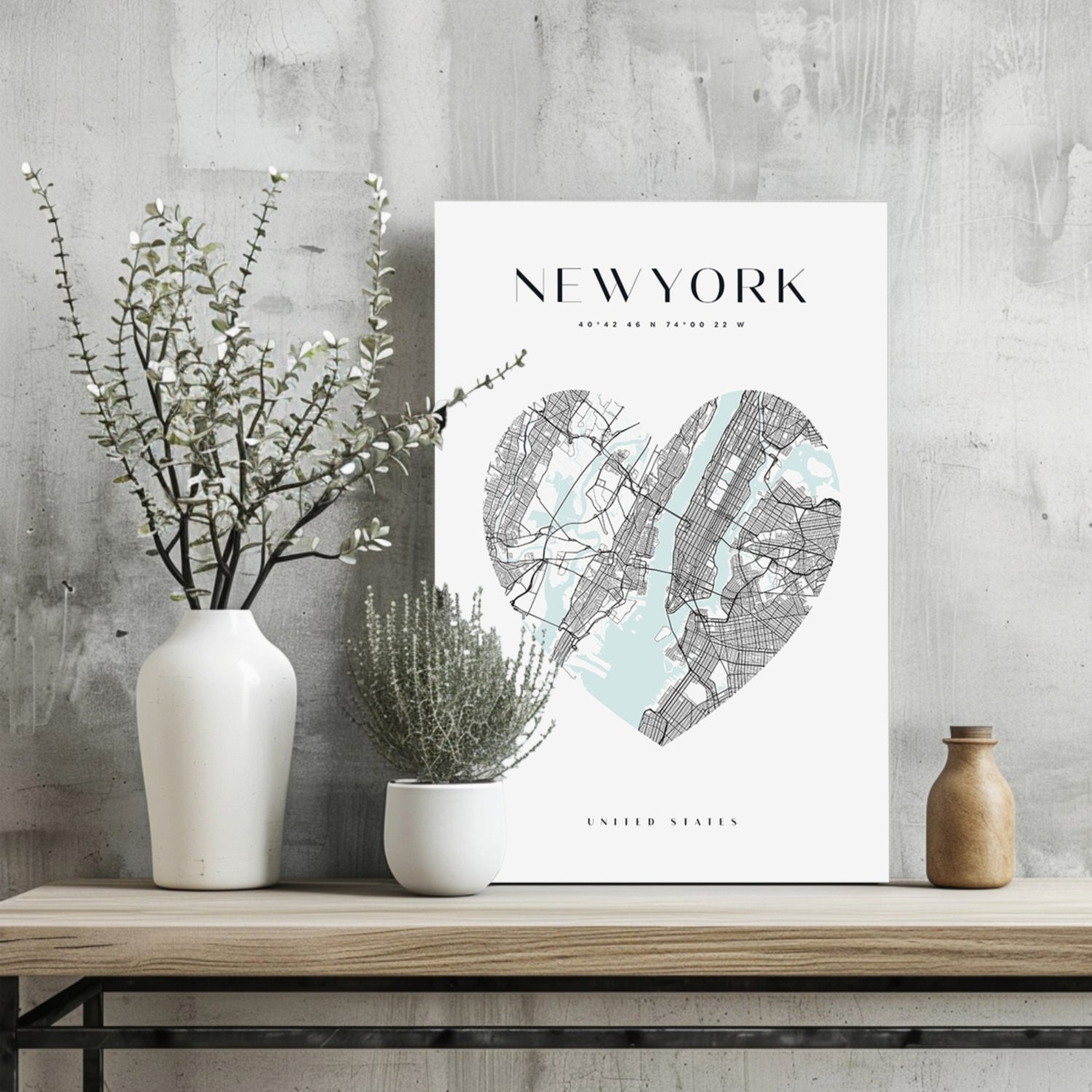 New York V1 Aluminum Print.