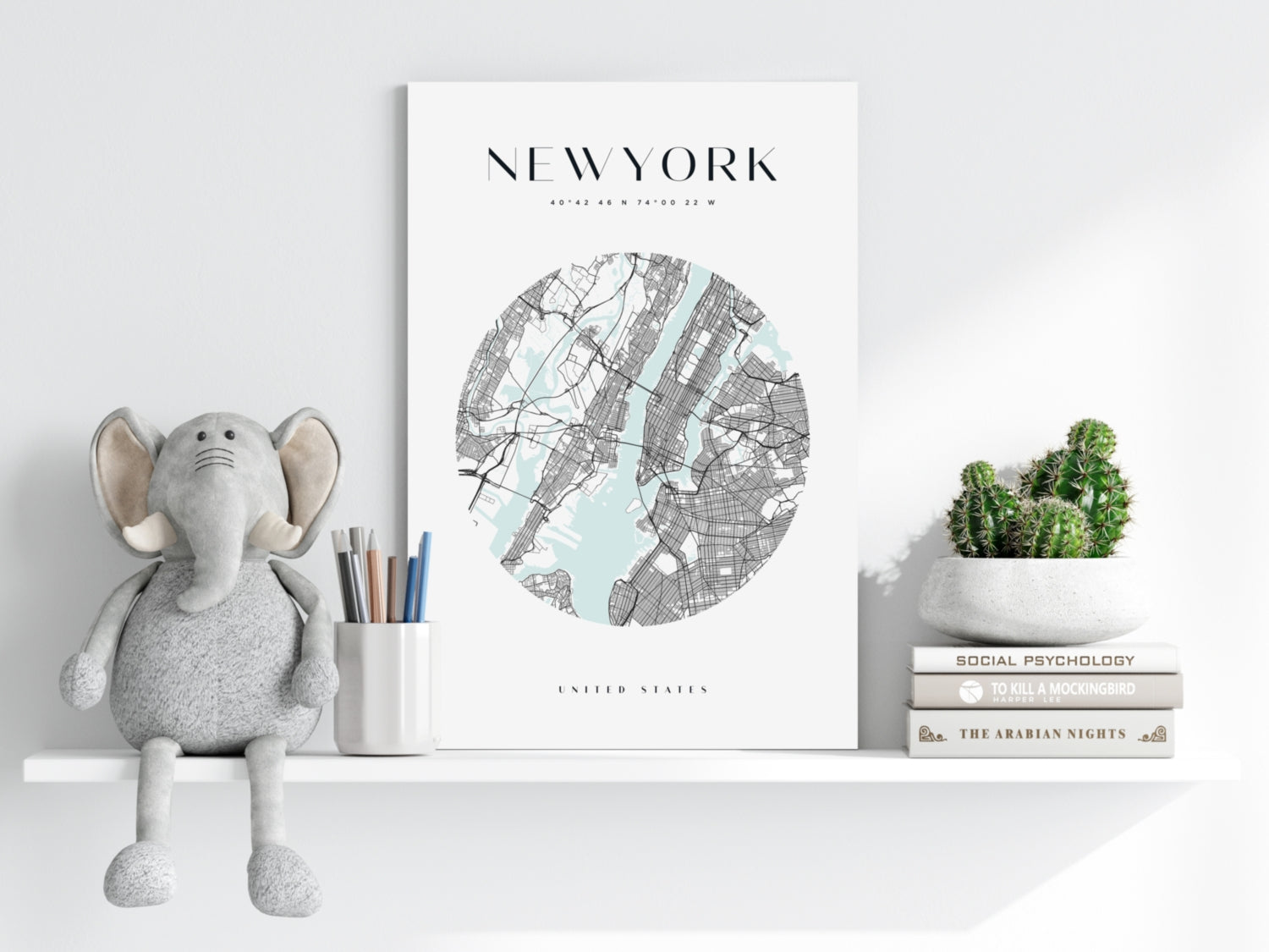 New York V2 Aluminum Print.