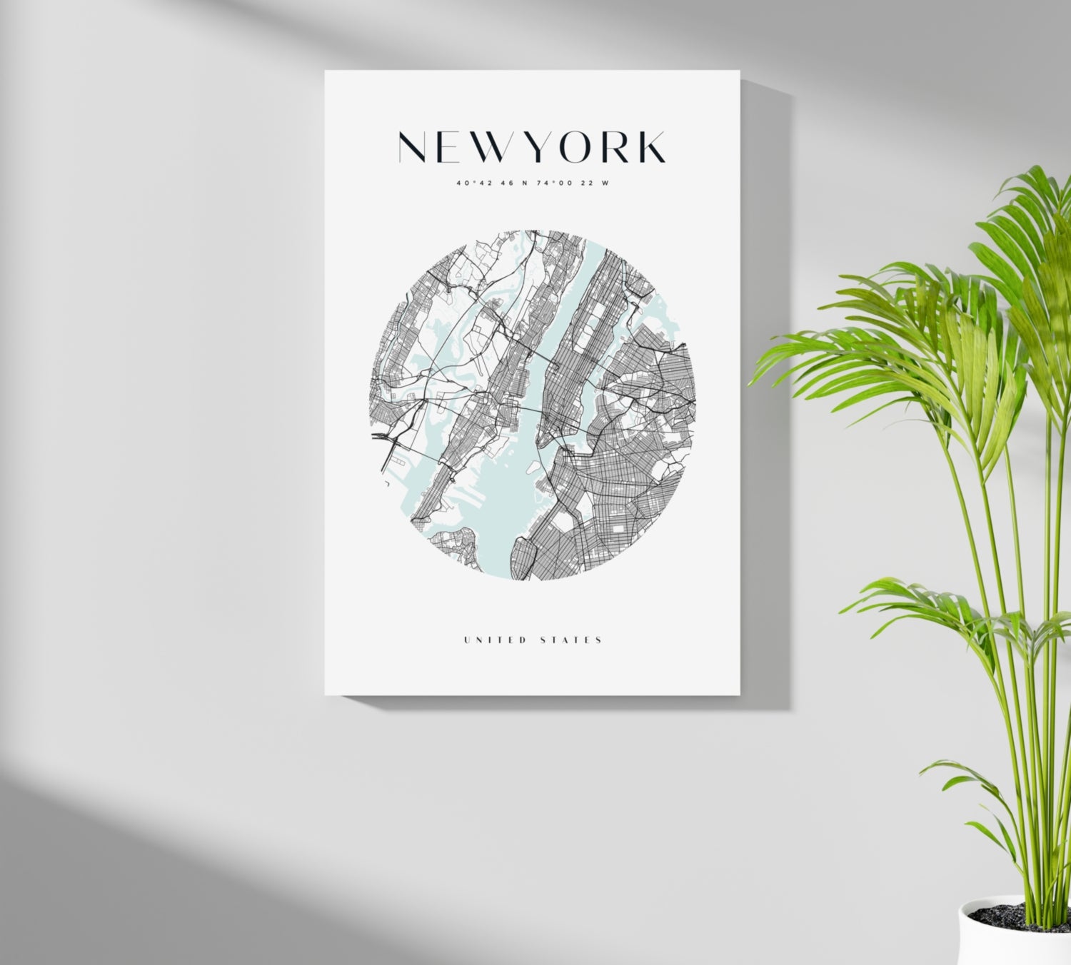 New York V2 Aluminum Print.