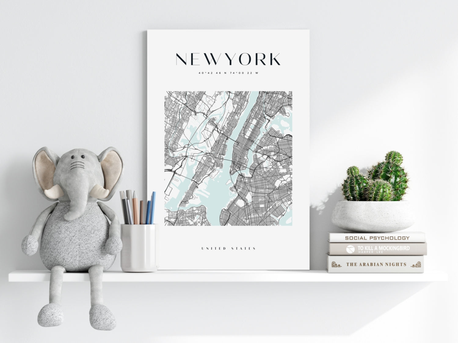 New York V3 Aluminum Print.