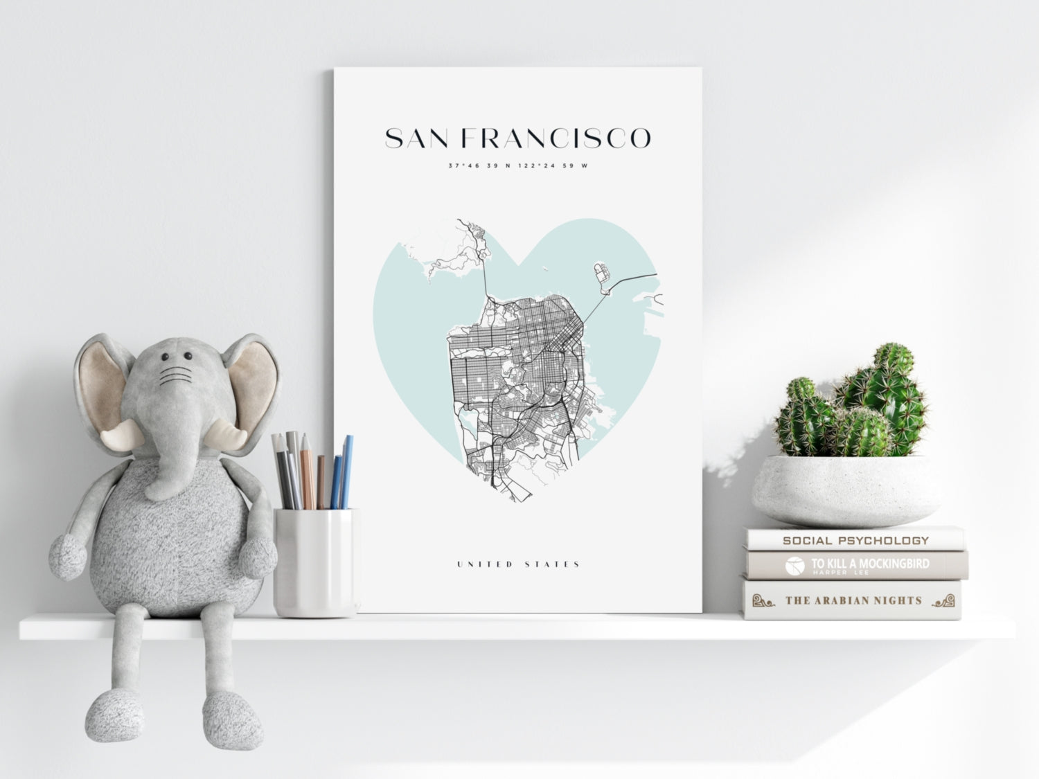 San Francisco V1 Aluminum Print.