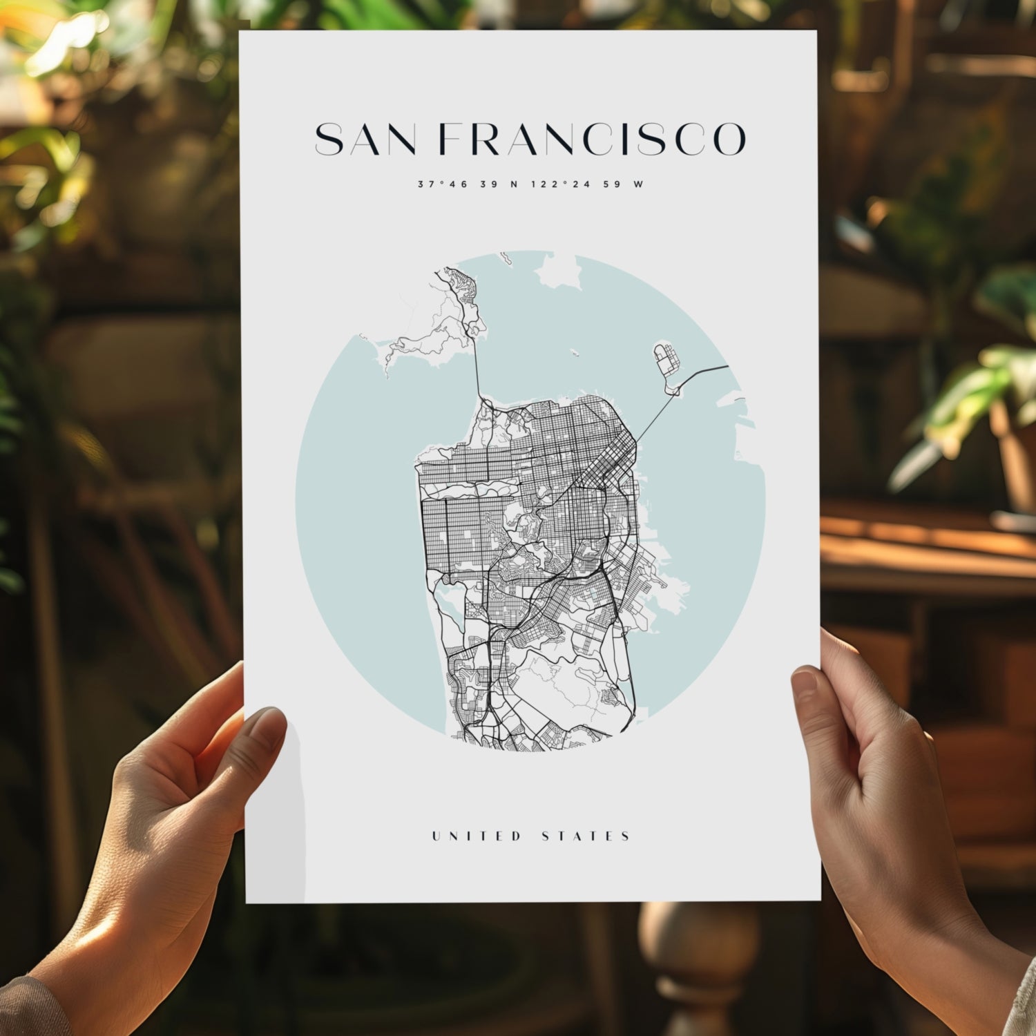 San Francisco V2 Aluminum Print.