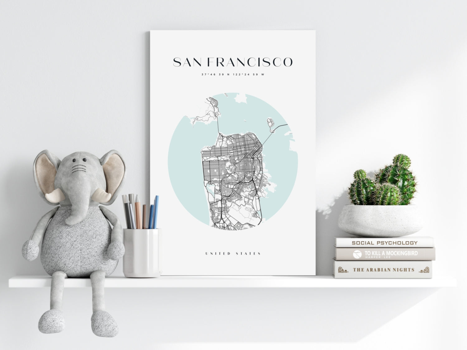 San Francisco V2 Aluminum Print.