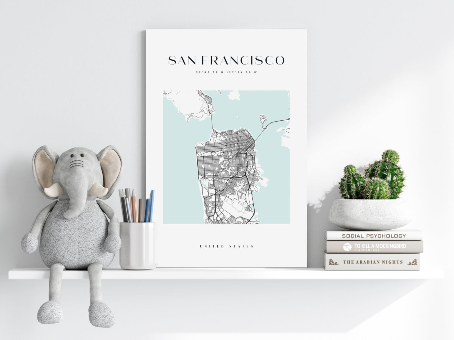 San Francisco V3 Aluminum Print.