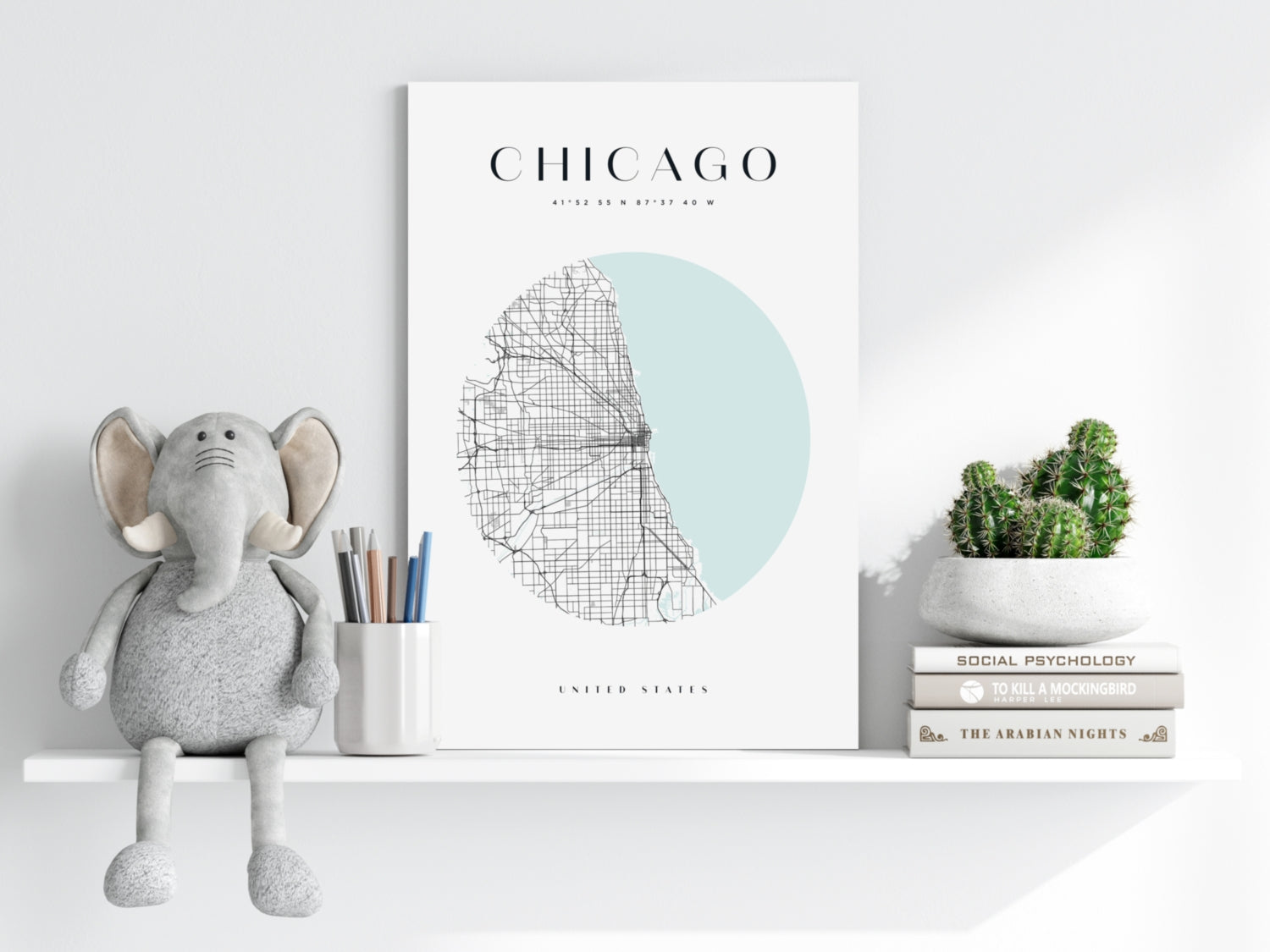 Chicago V2 Aluminum Print.