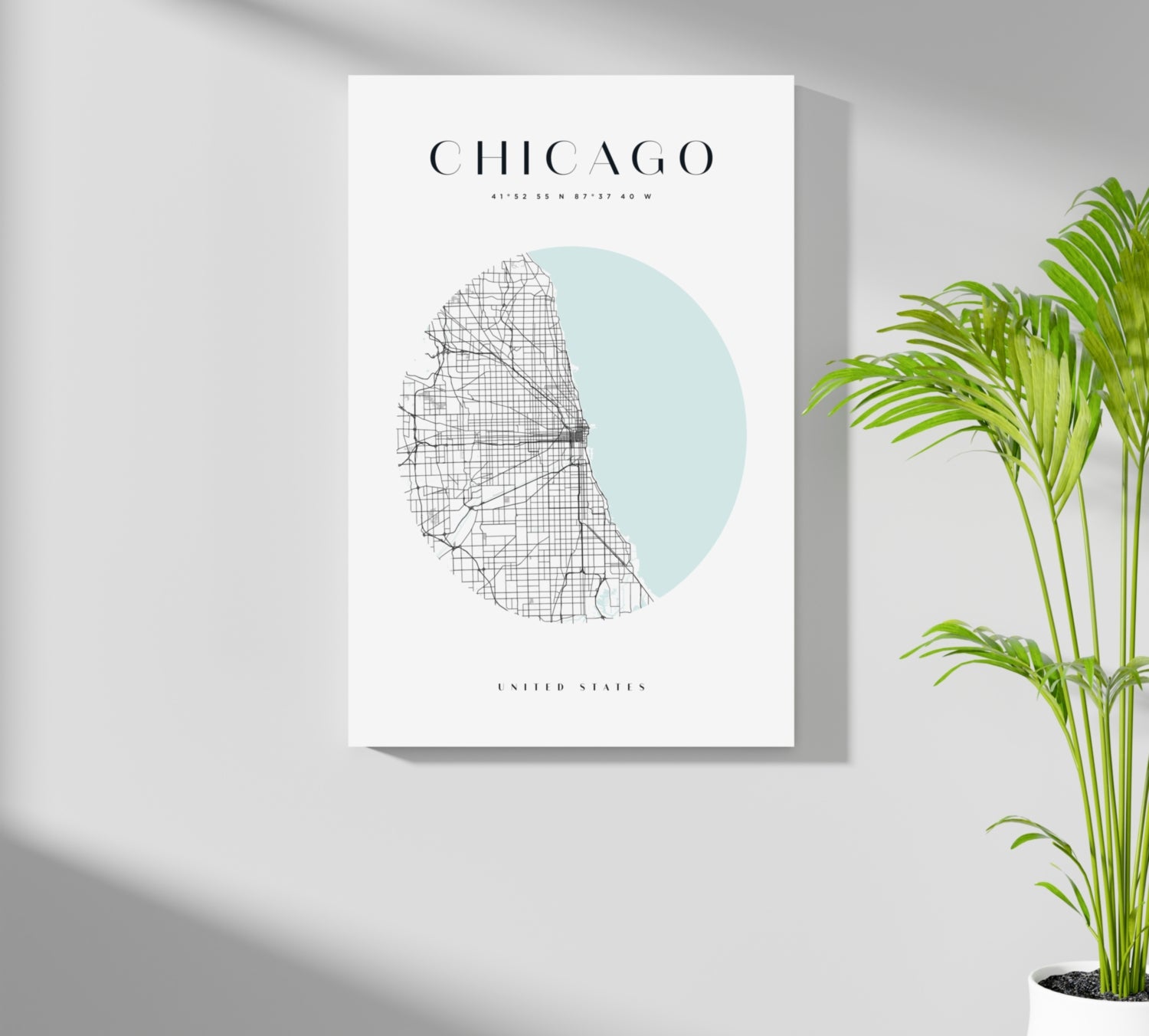 Chicago V2 Aluminum Print.