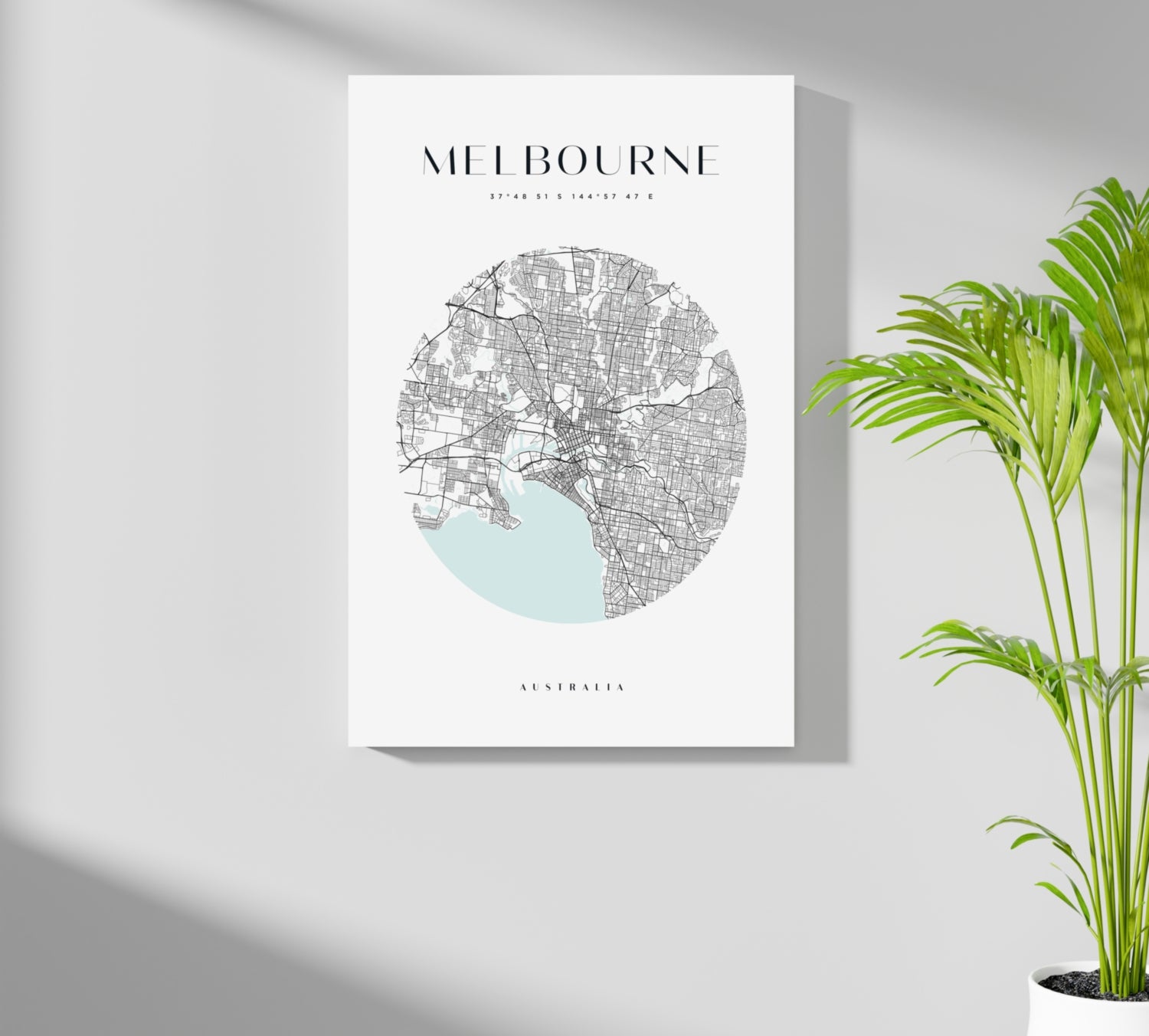 Melbourne V2 Aluminum Print.
