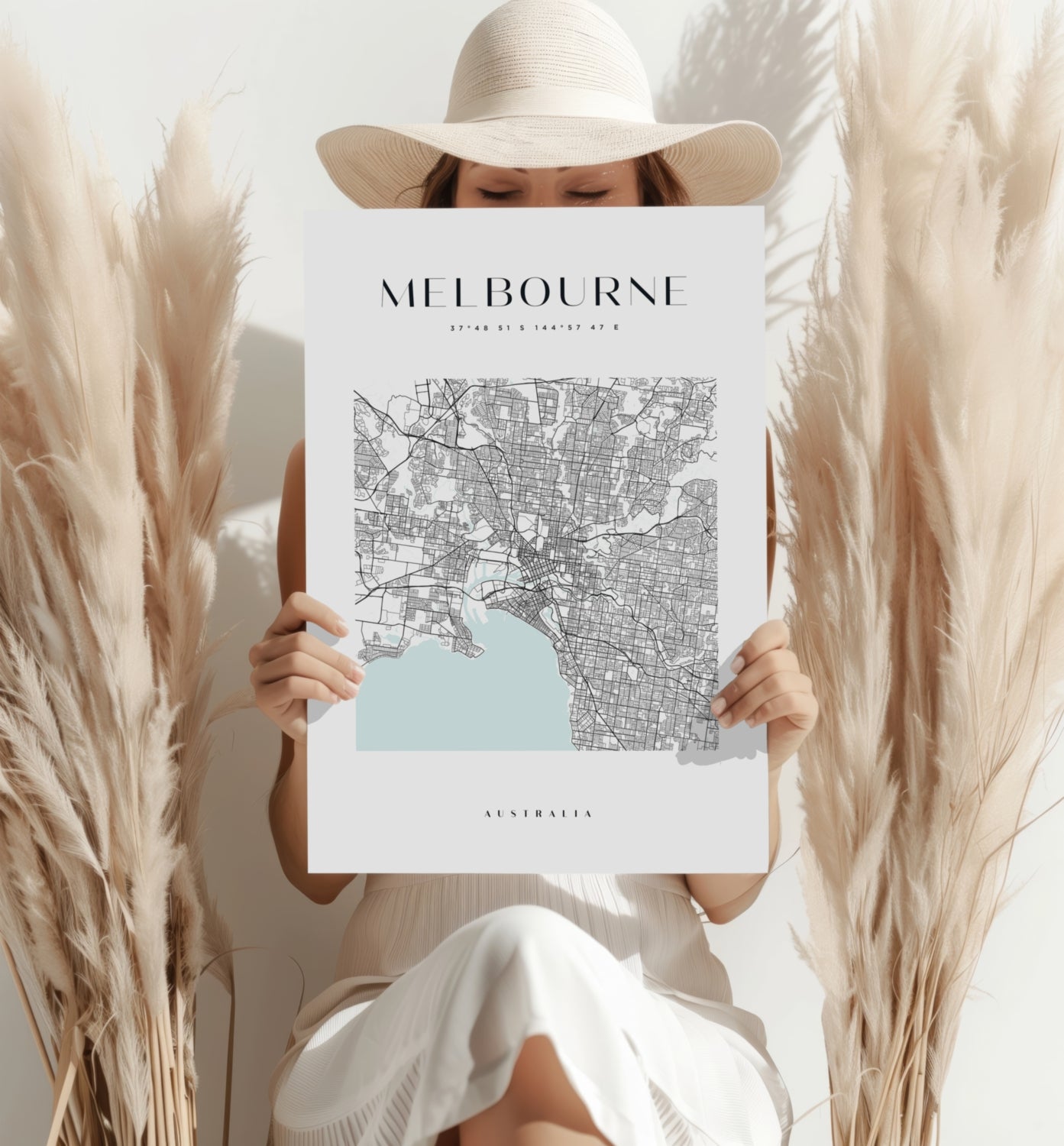 Melbourne V3 Aluminum Print.