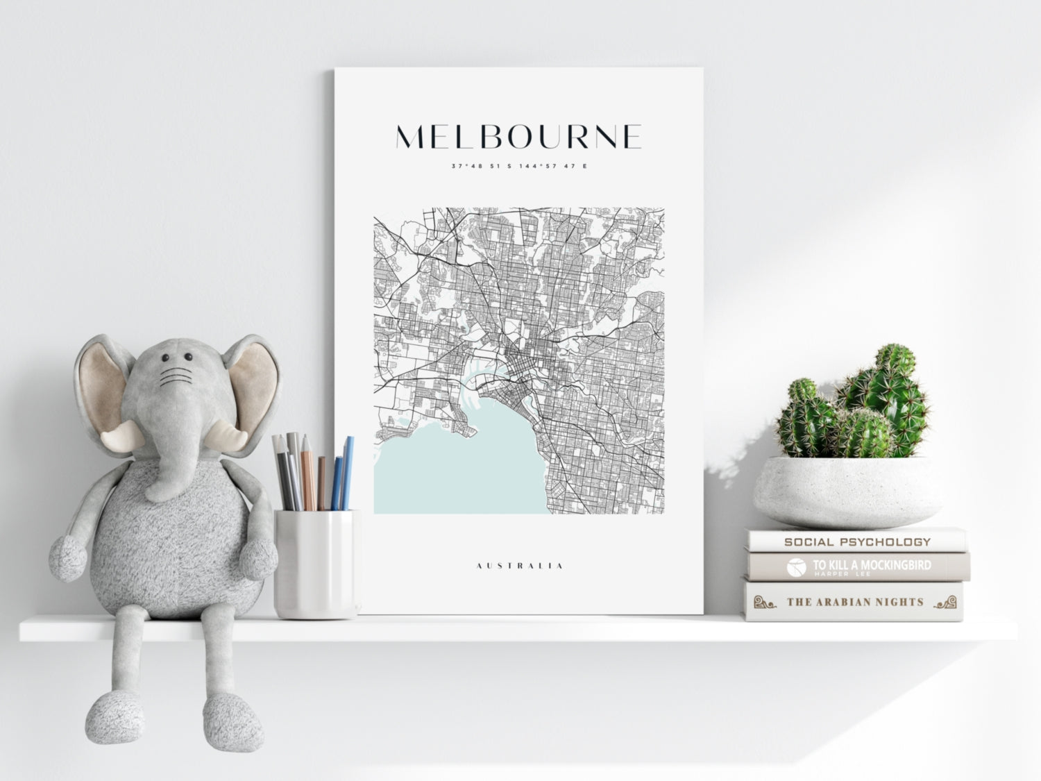 Melbourne V3 Aluminum Print.