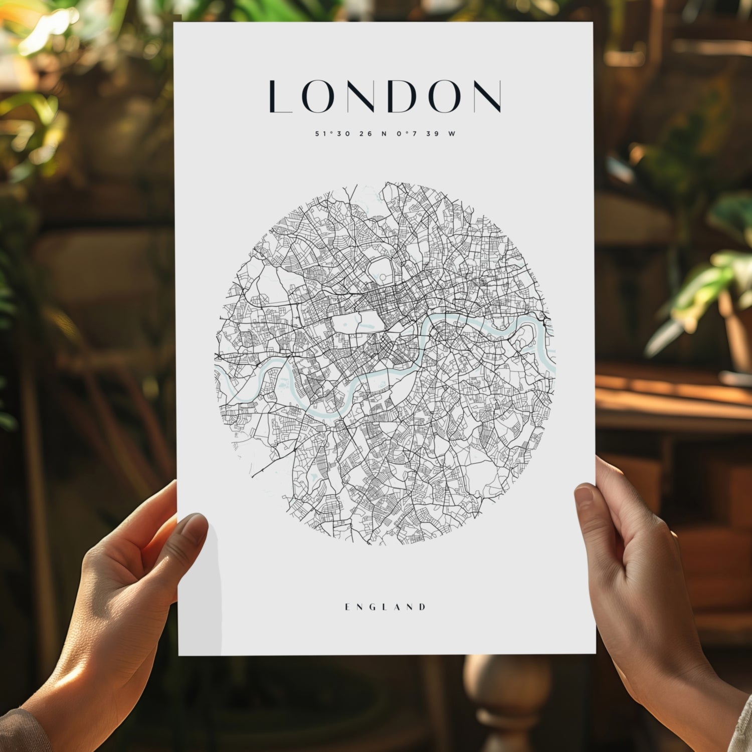 London V2 Aluminum Print.