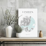 Lisbon V2 Aluminum Print.