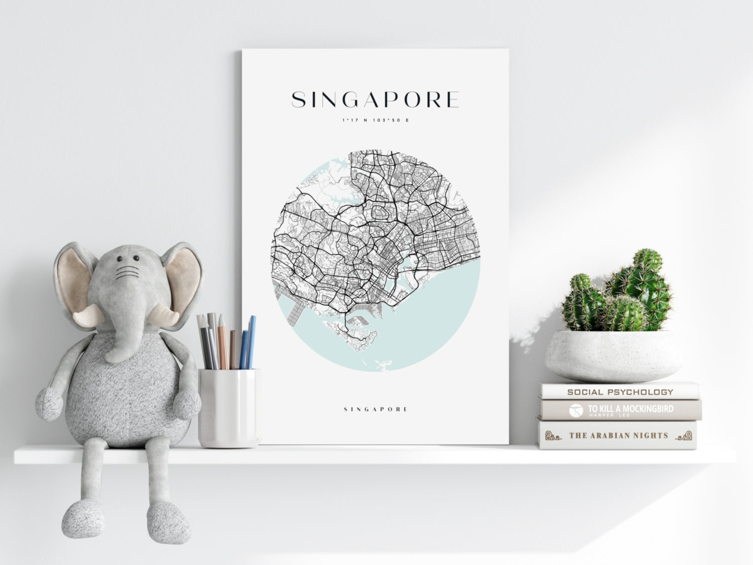 Singapore V2 Aluminum Print.