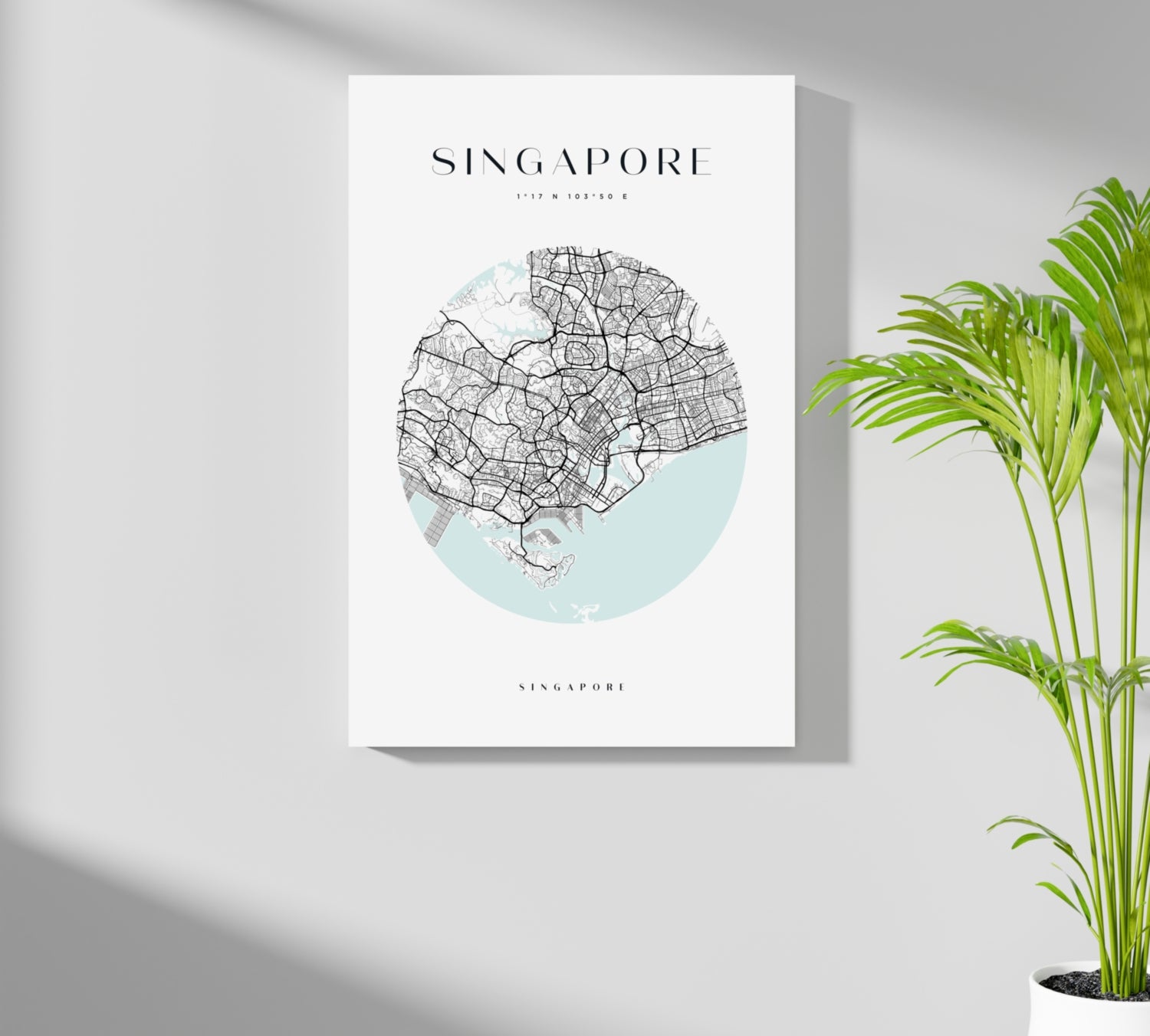 Singapore V2 Aluminum Print.