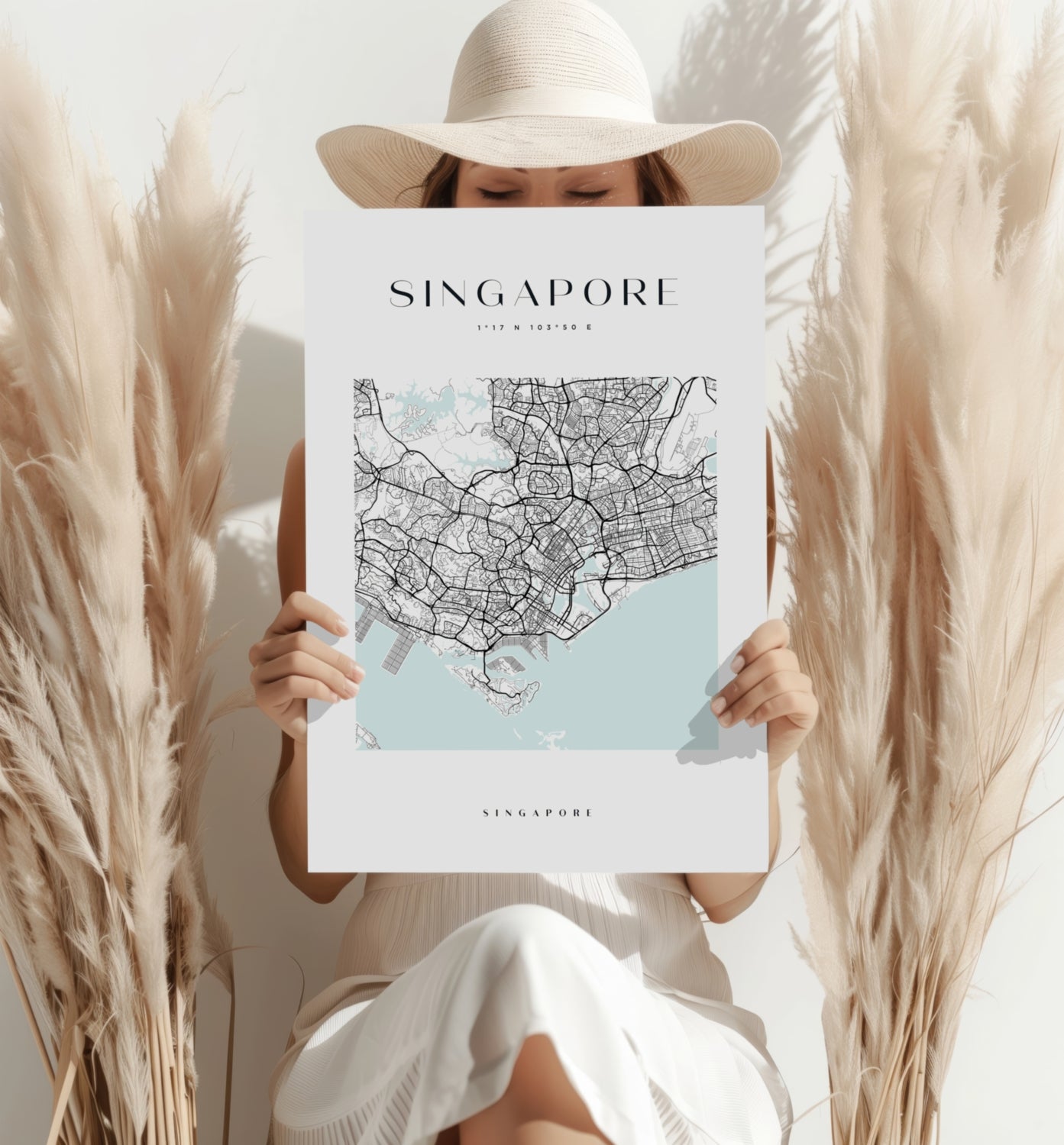 Singapore V3 Aluminum Print.