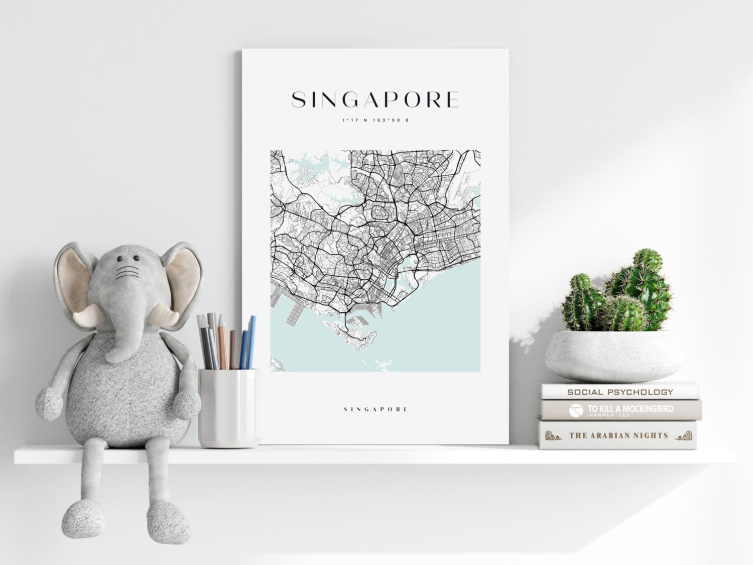 Singapore V3 Aluminum Print.