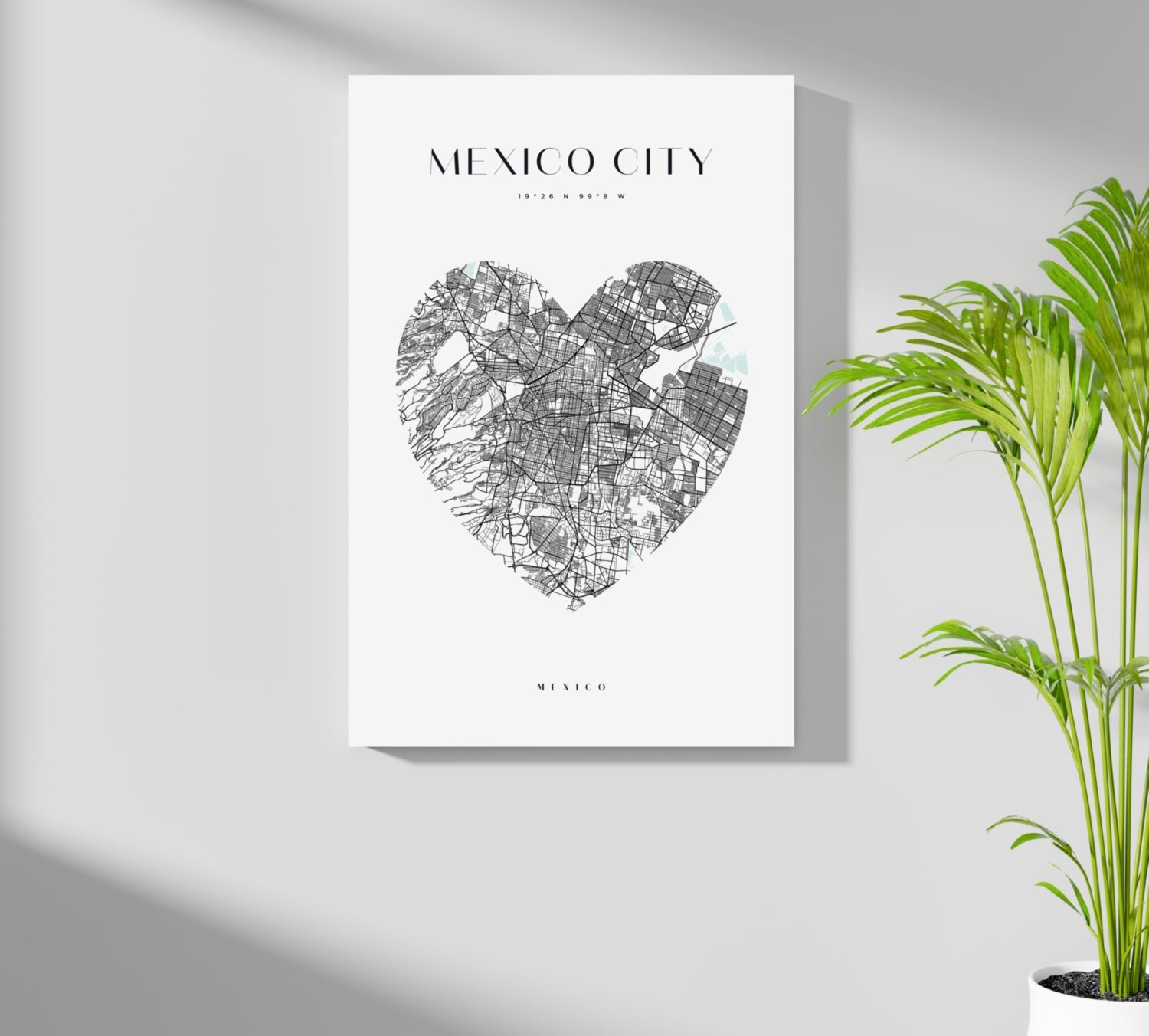 Mexico City V1 Aluminum Print.