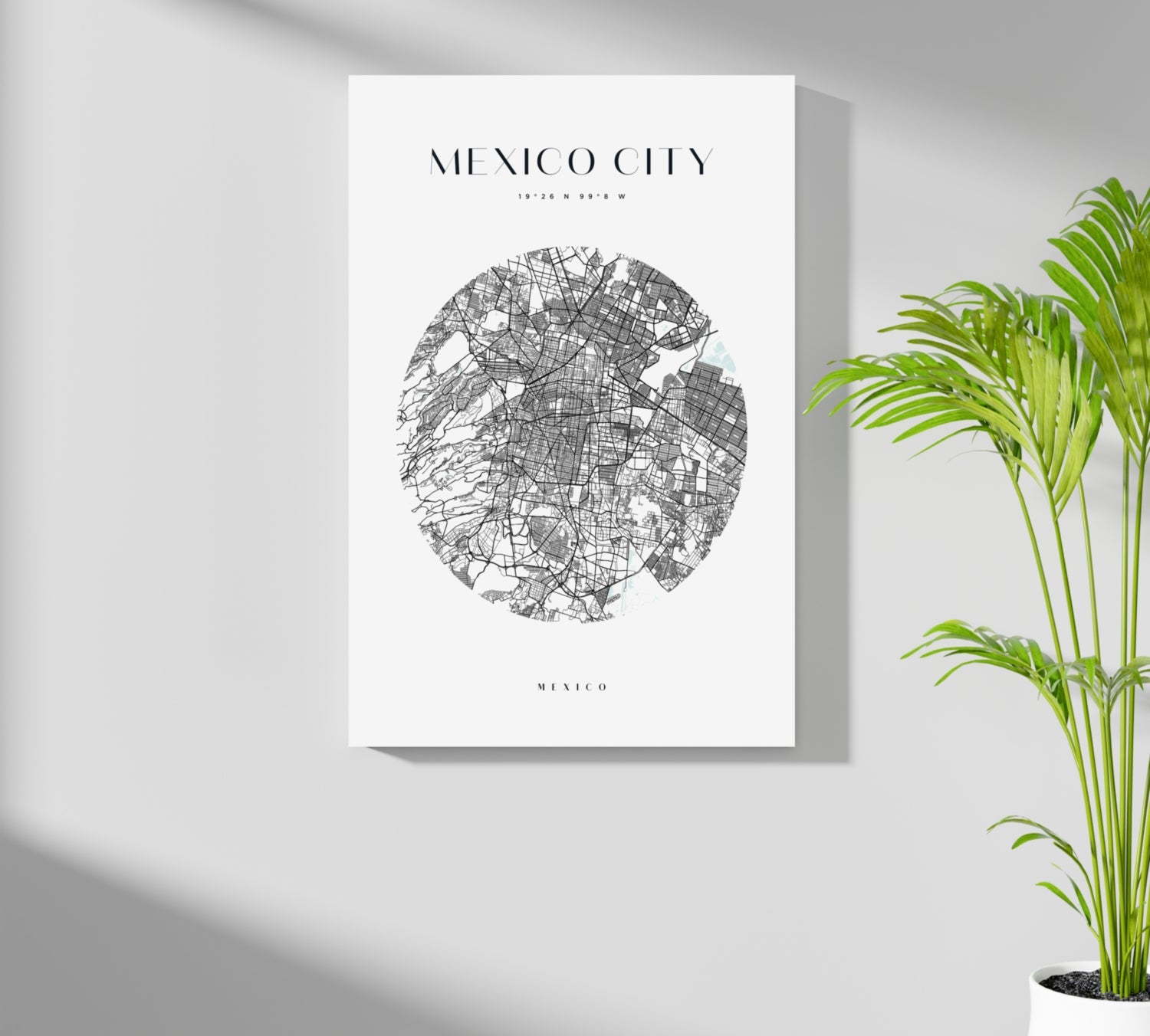 Mexico City V2 Aluminum Print.