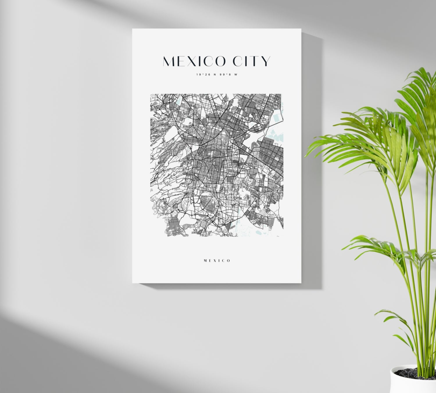 Mexico City V3 Aluminum Print.