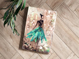 Lady in Green Dress Aluminum Print.