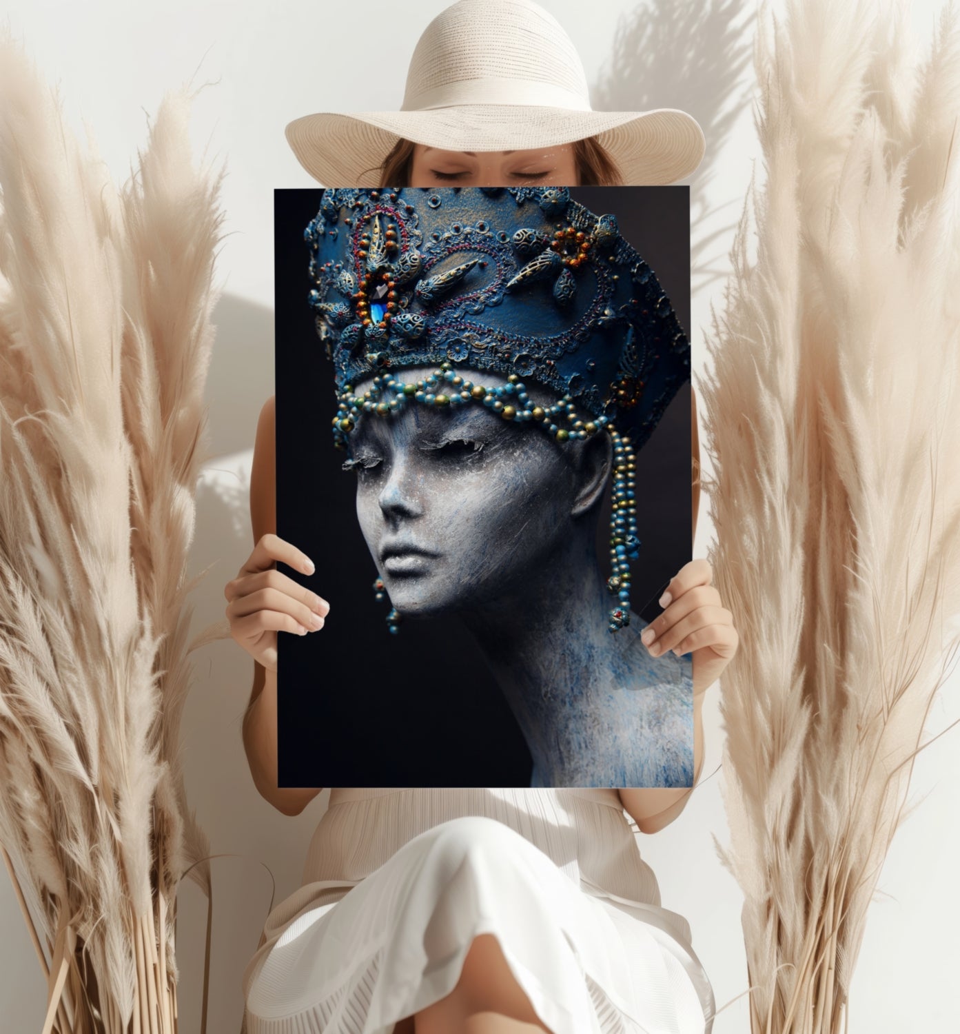 Egyptian Woman Aluminum Print.