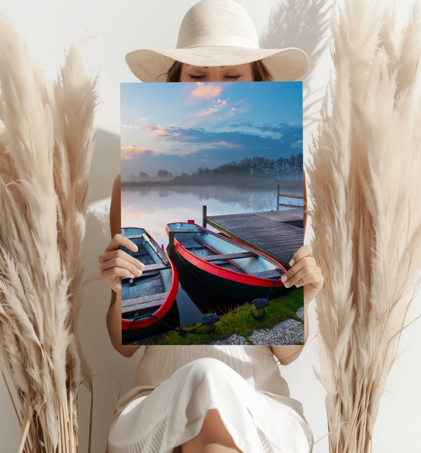 Boats Aluminum Print.