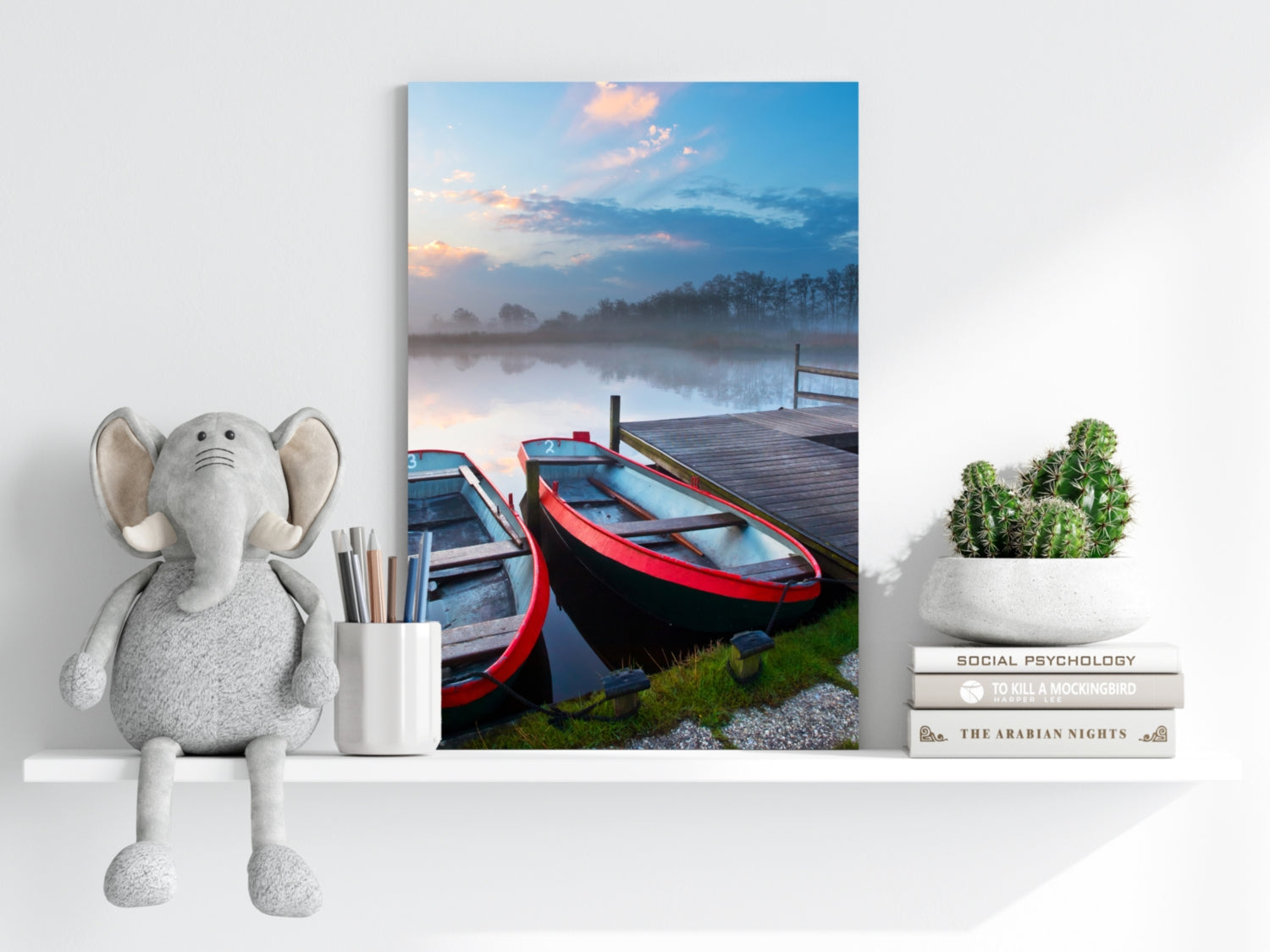 Boats Aluminum Print.