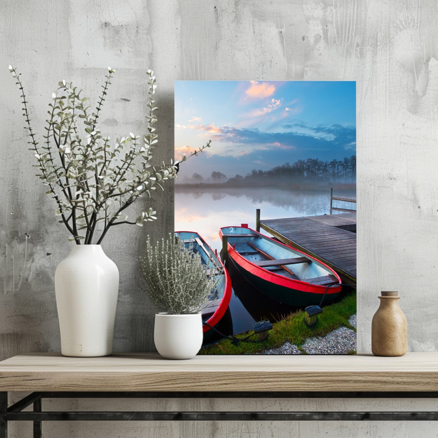 Boats Aluminum Print.