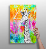 Giraffe Aluminum Print.