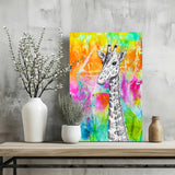 Giraffe Aluminum Print.