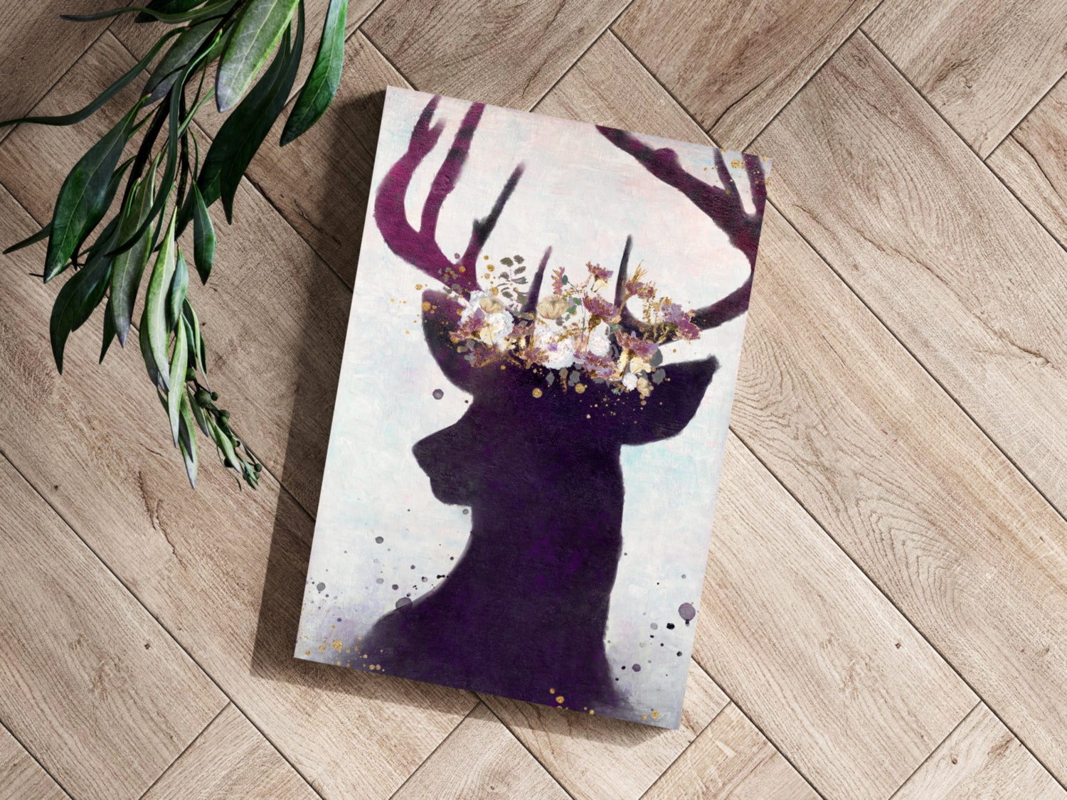 Deer Aluminum Print.