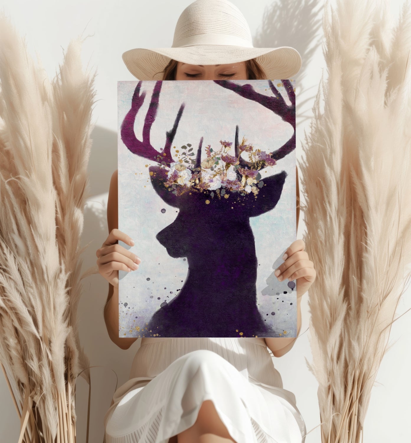 Deer Aluminum Print.