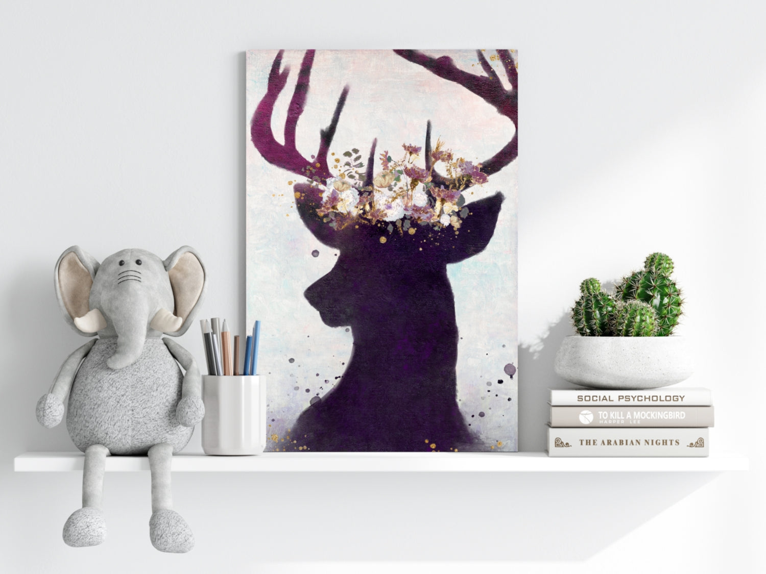 Deer Aluminum Print.