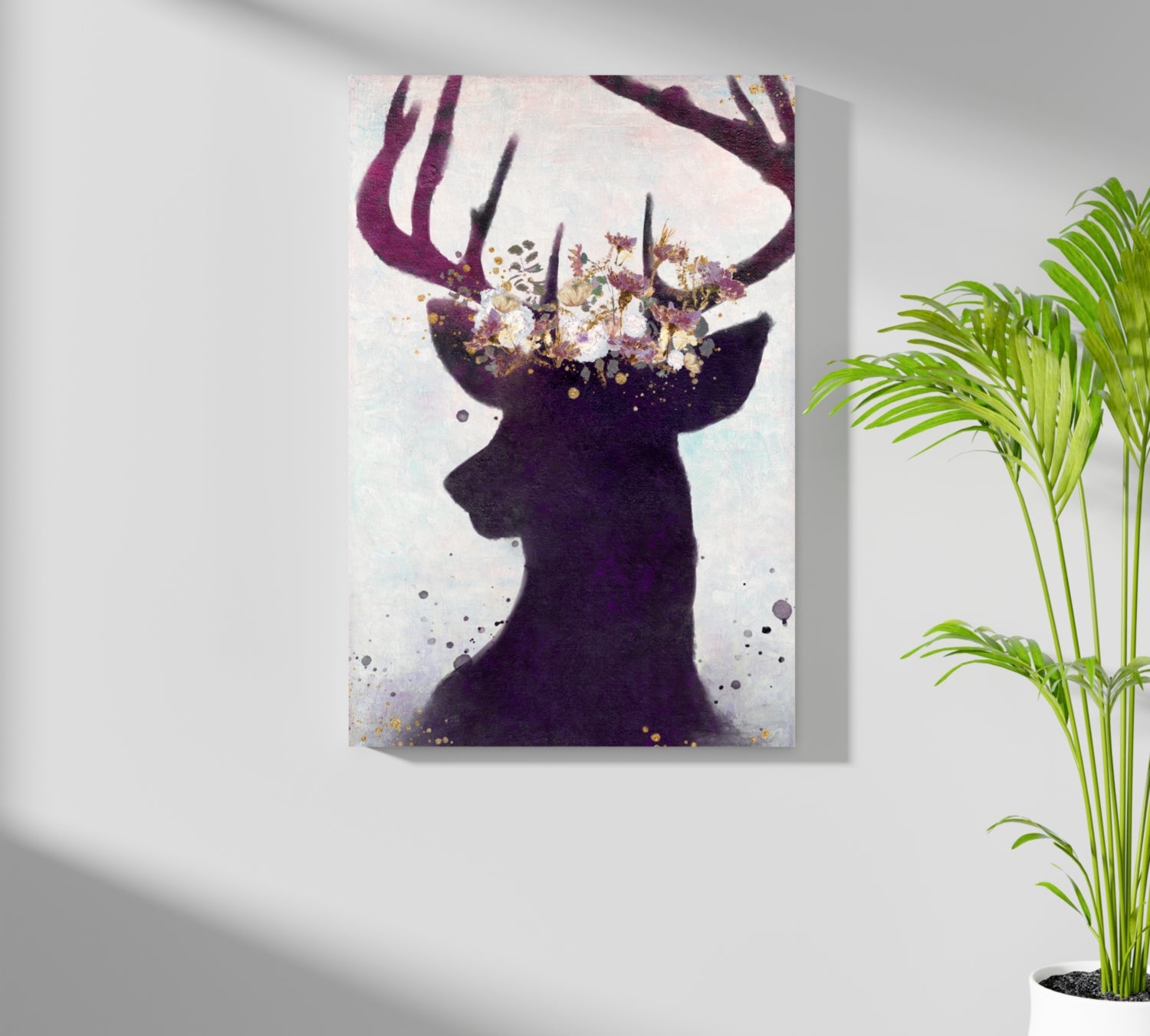 Deer Aluminum Print.