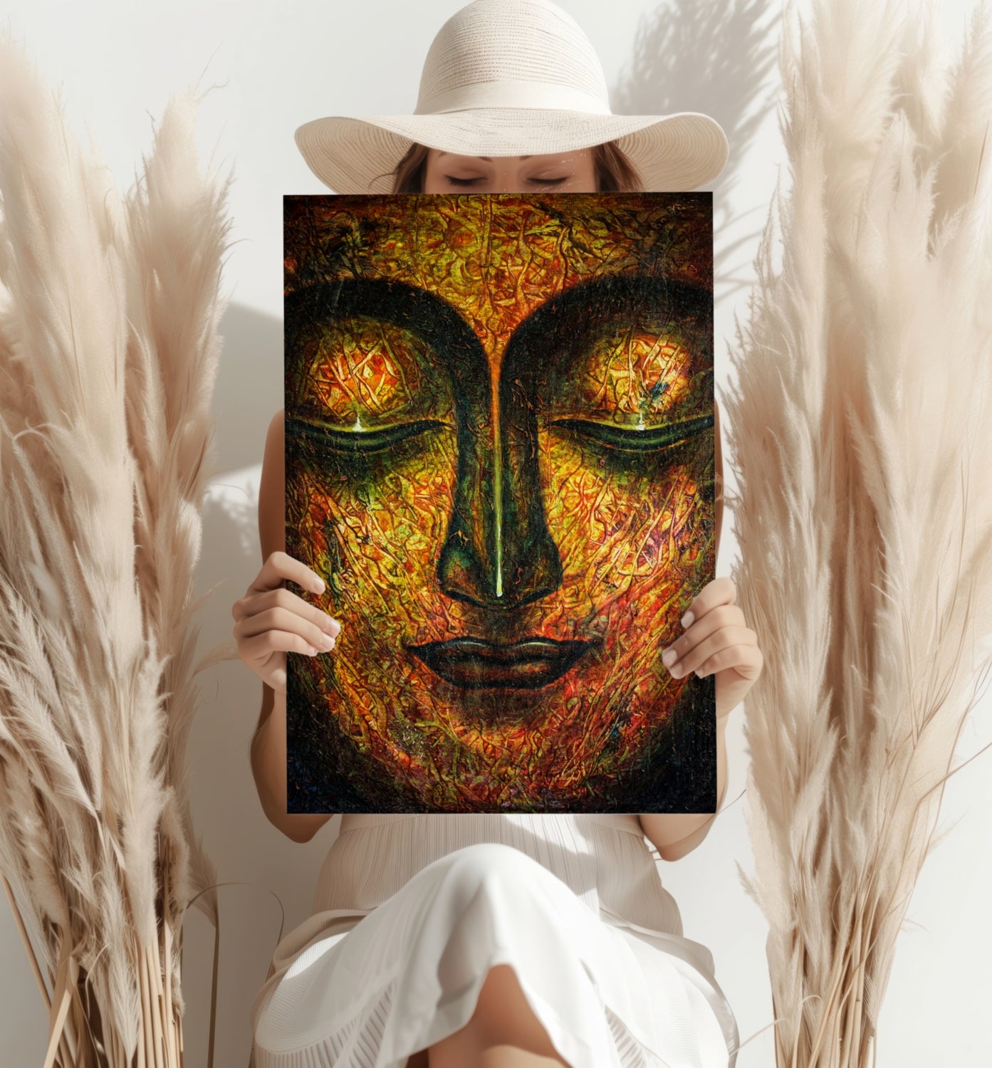 Buddha Aluminum Print.